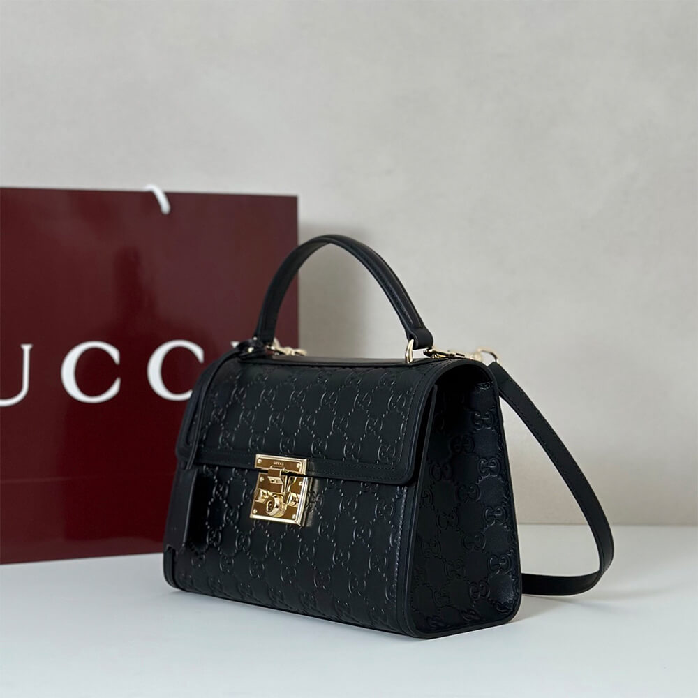 Gucci Padlock medium top handle bag - Top Club