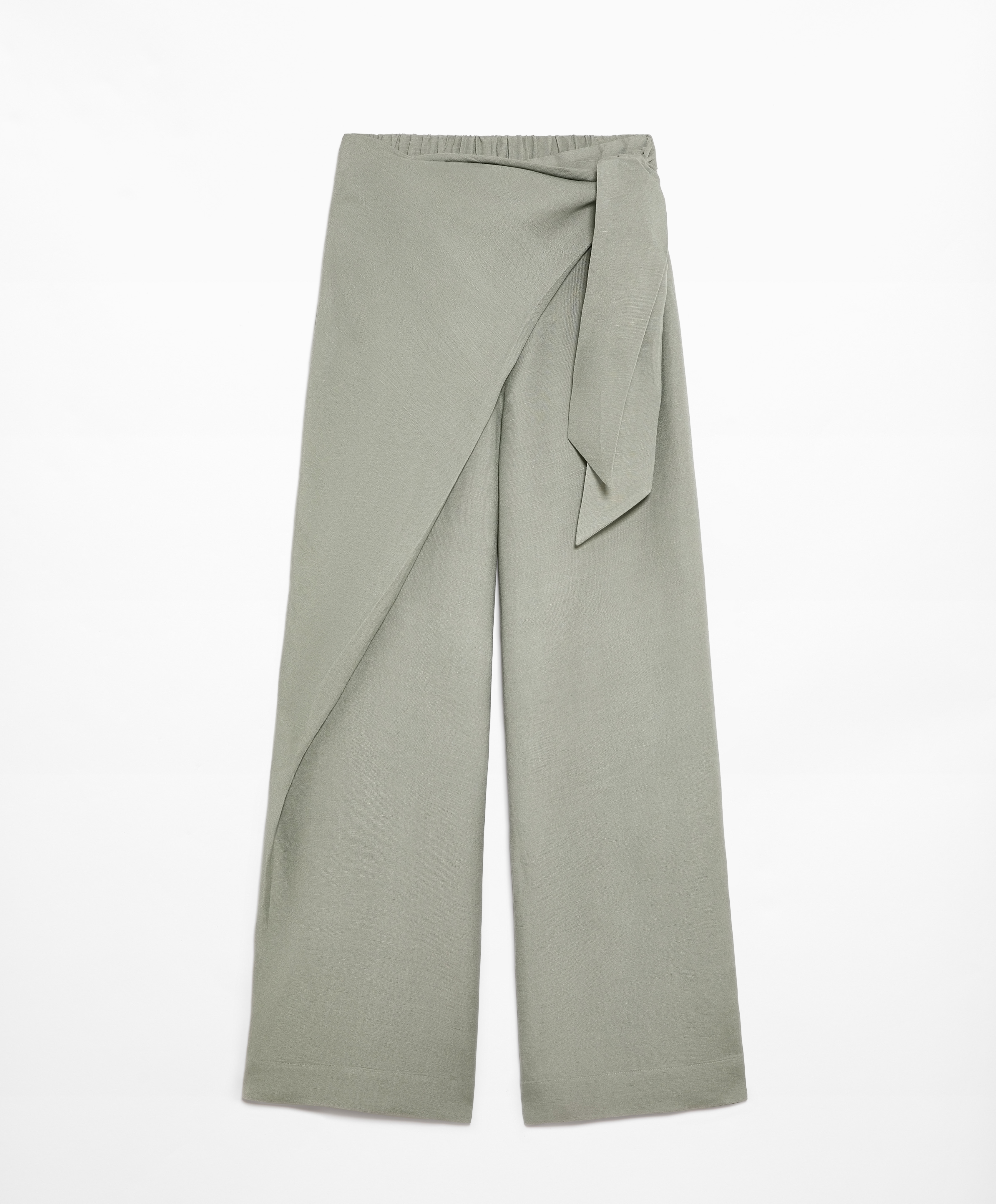 OYSHO Wrap trousers with linen