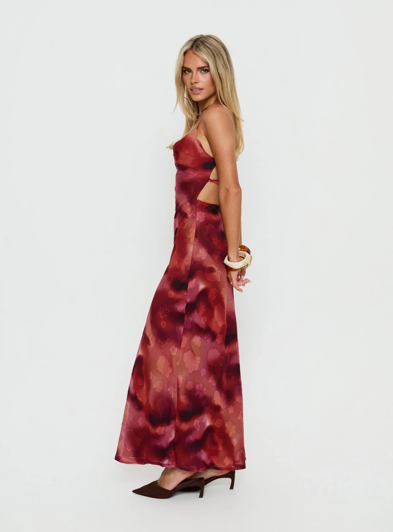 Celena Maxi Dress Red Blur