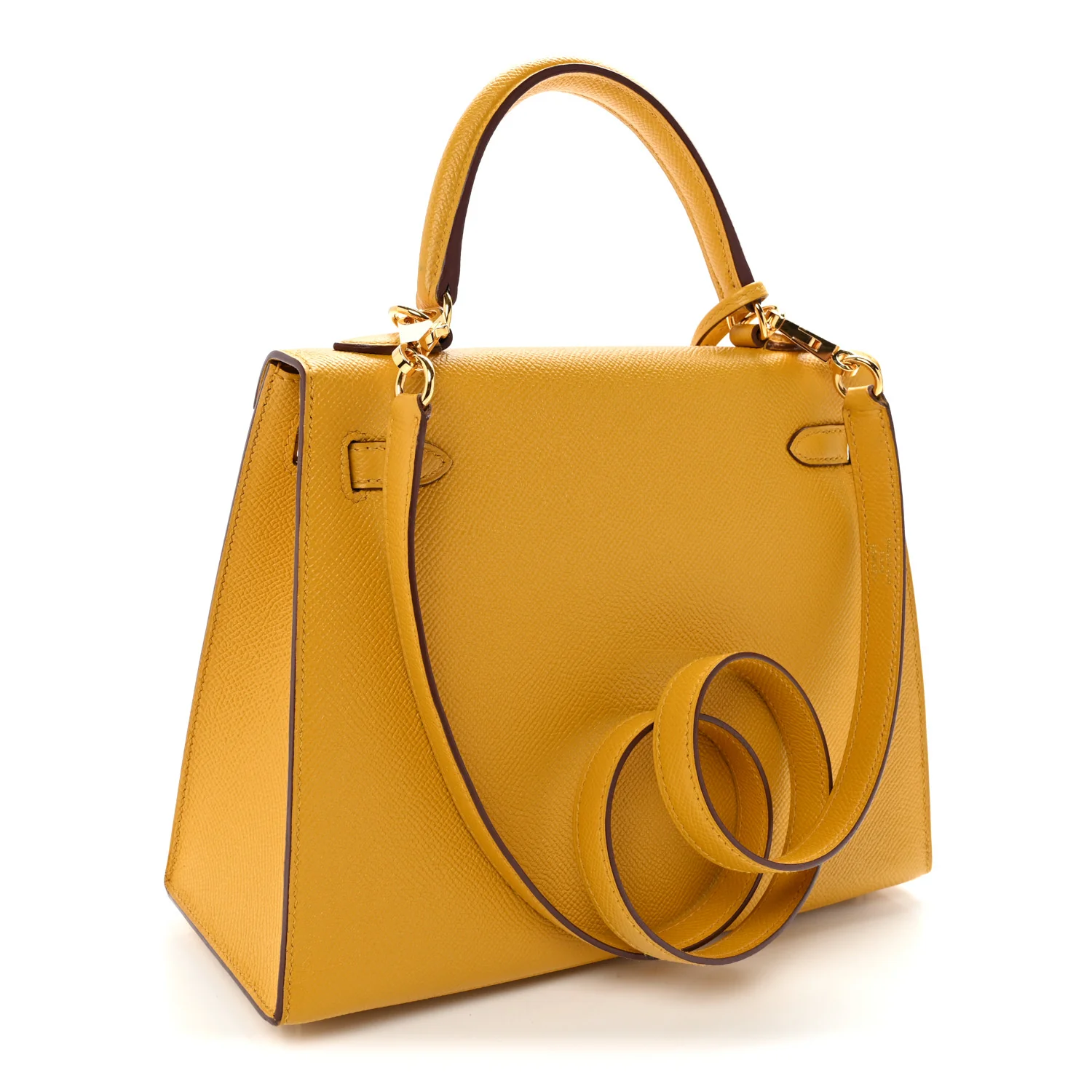 Epsom Kelly Sellier 25 Jaune Ambre - Top Club