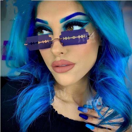 Trendy Hollow Blade Style Sunglasses for Fashionistas - XYPARS
