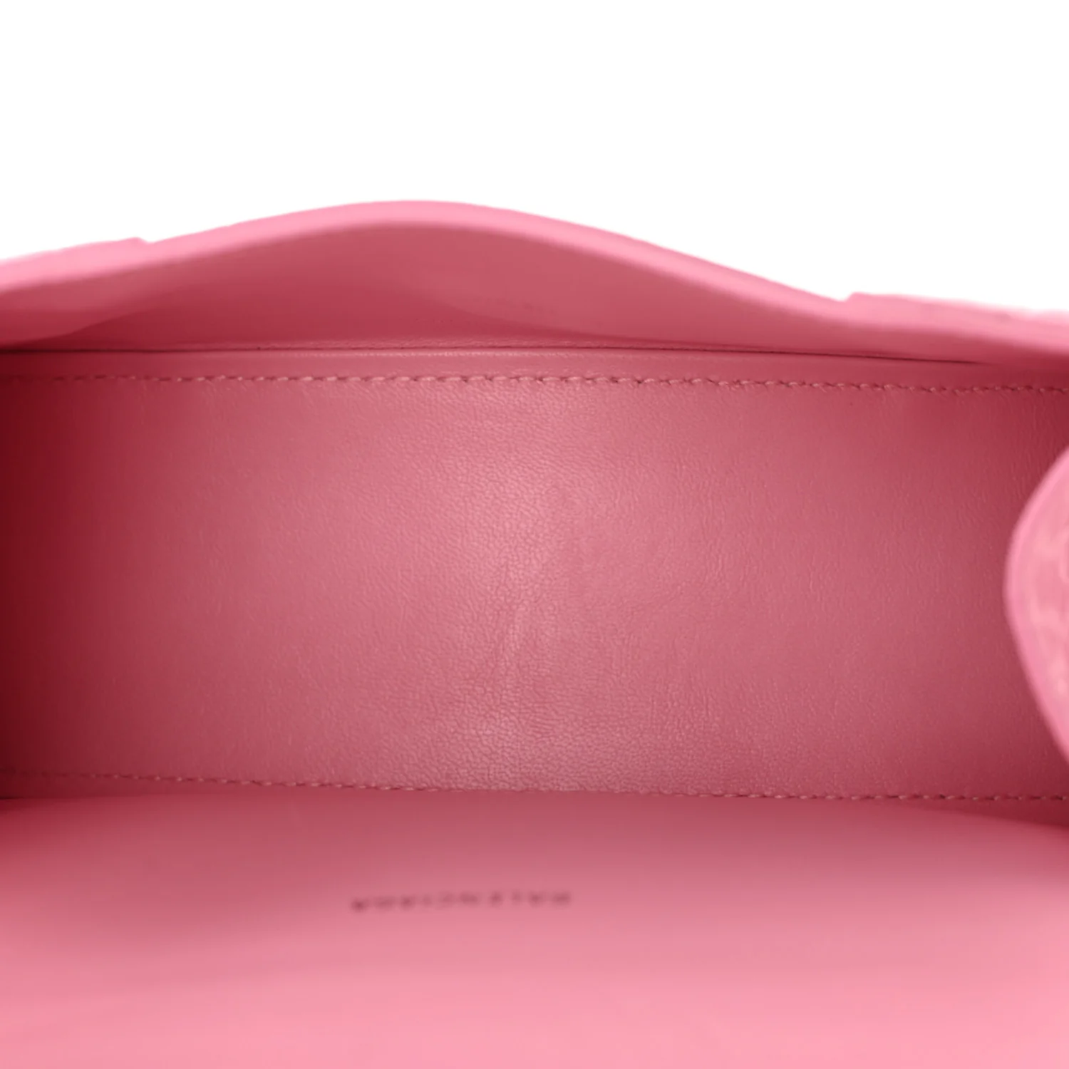 Shiny Calfskin Crocodile Embossed Hourglass Top Handle Bag XS Sweet Pink - Top Club