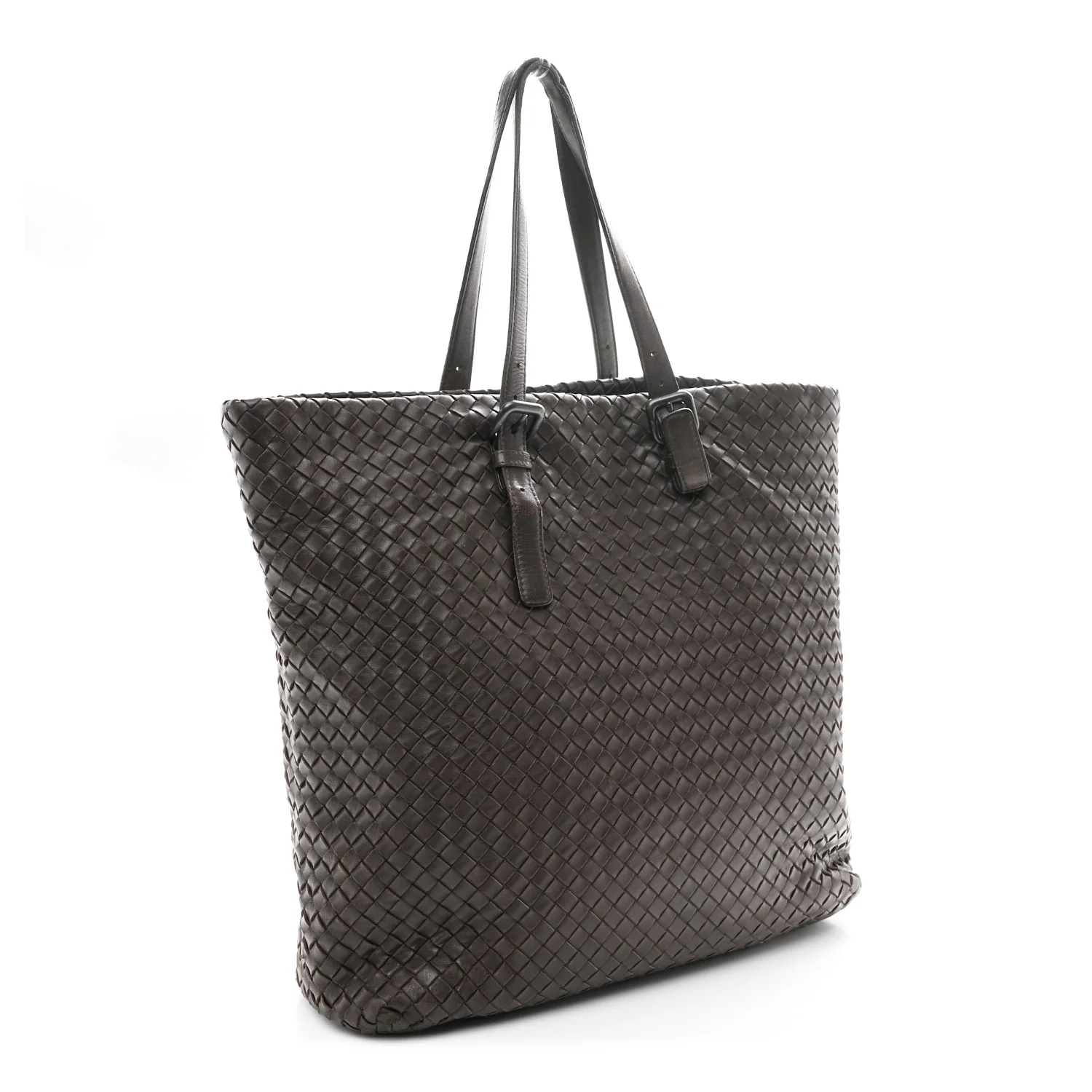 Nappa Intrecciato Large Tote Ebano - Top Club