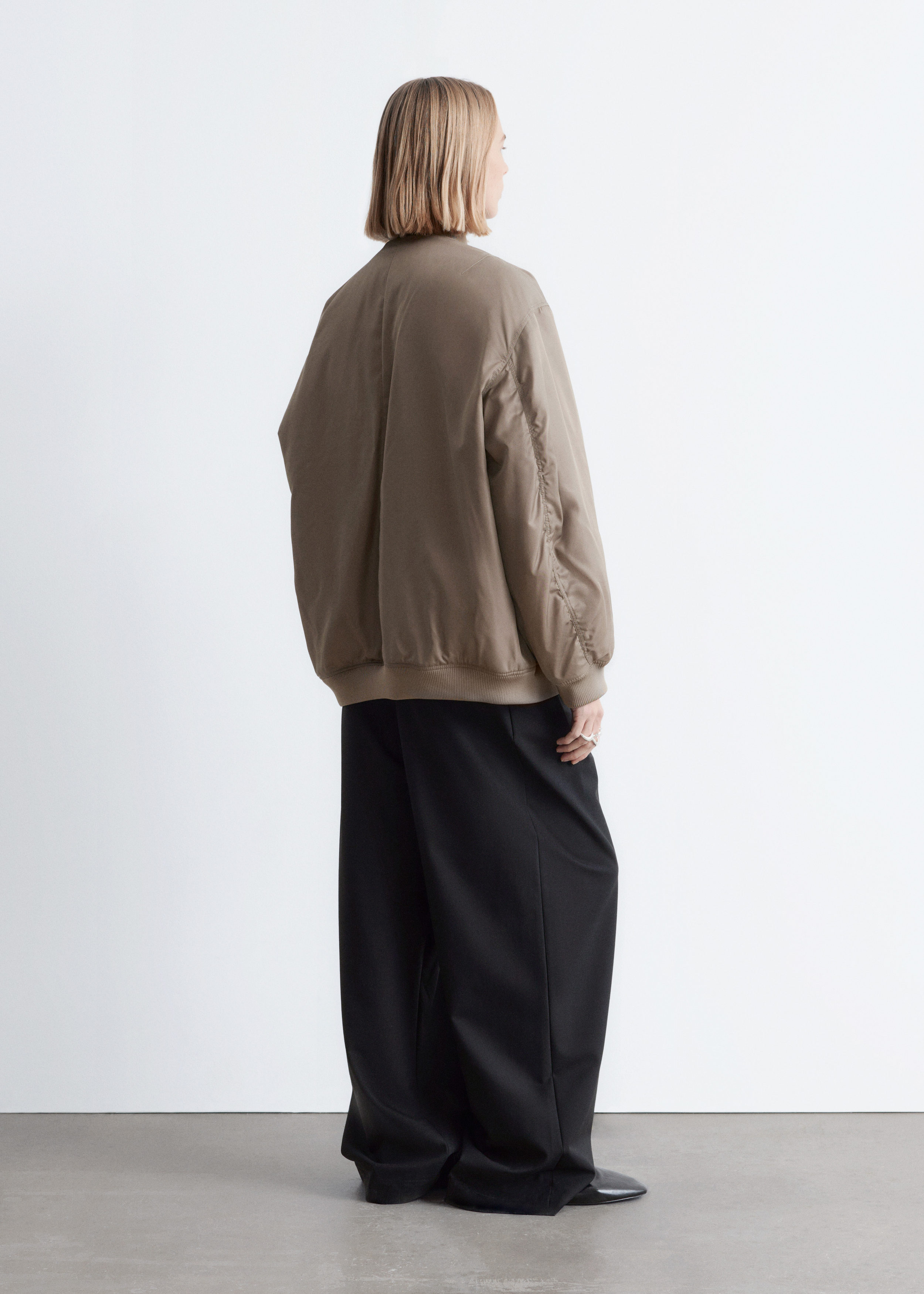 & Other Stories LONG BOMBER JACKET