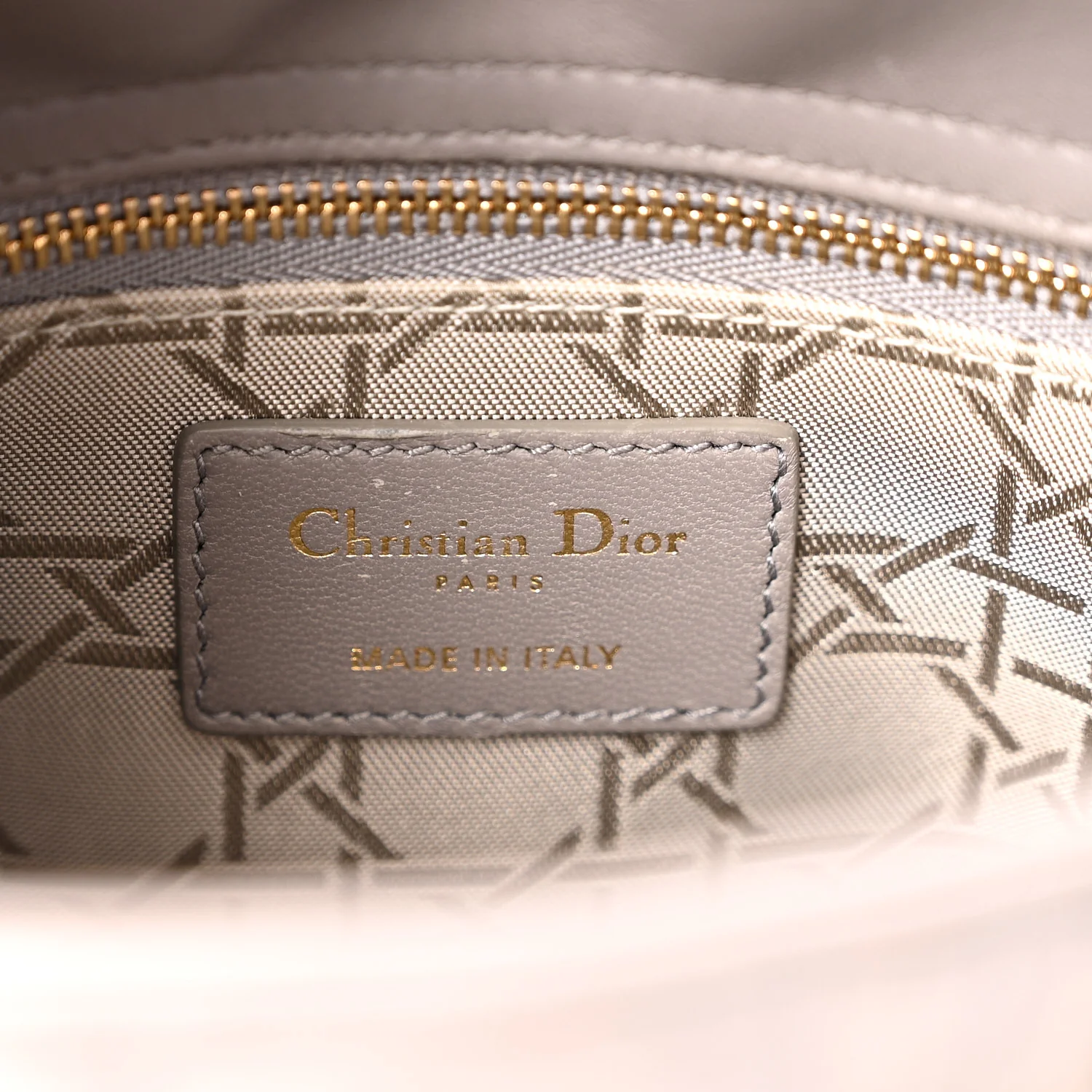 Lambskin Cannage Small Lady Dior Grey - Top Club