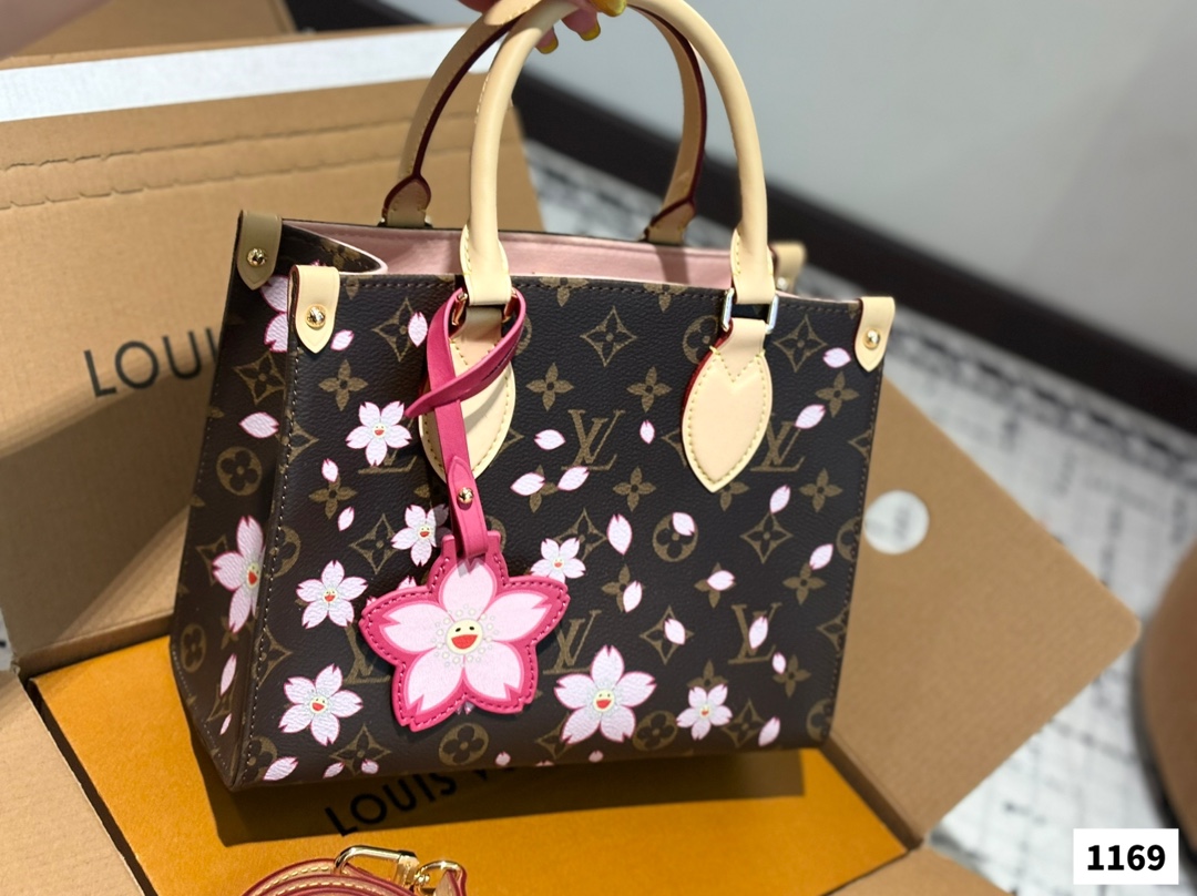 Louis new arrival flower onthego tote bag size:25 cm - Top Club
