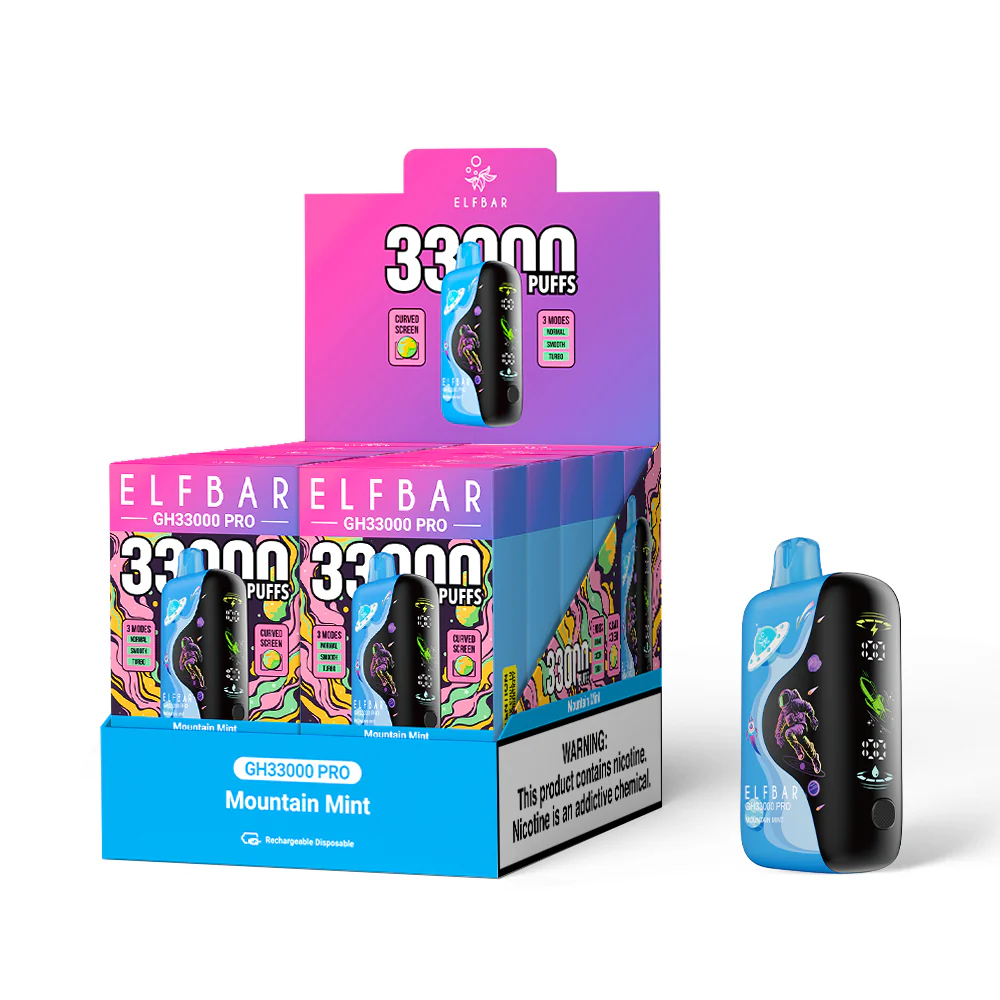 ELFBAR GH33000 PRO Rechargeable Disposable Vape (All Flavours)