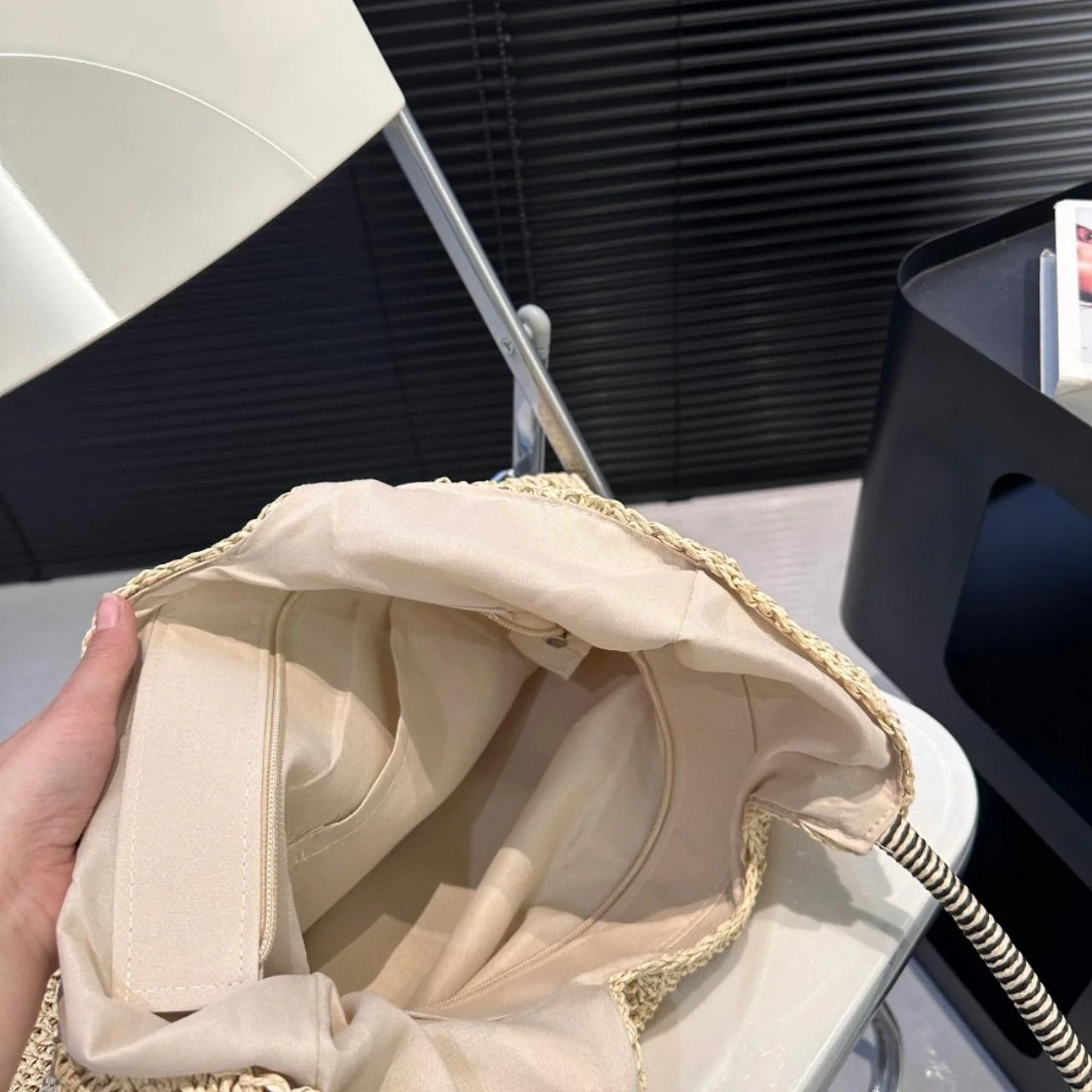 SAINT LAURENT YSL Raffia Bag - Top Club
