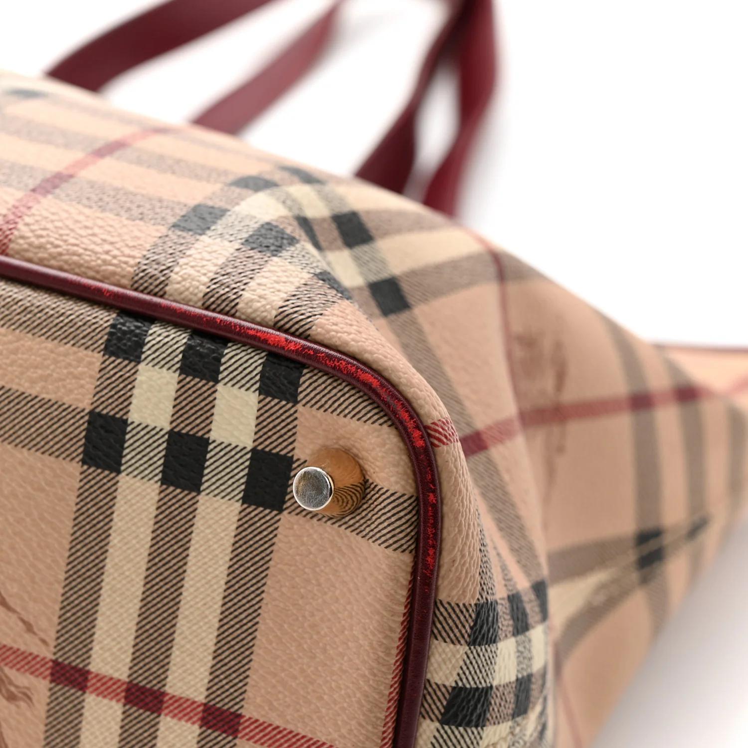 Haymarket Check Medium Regent Tote Red - Top Club