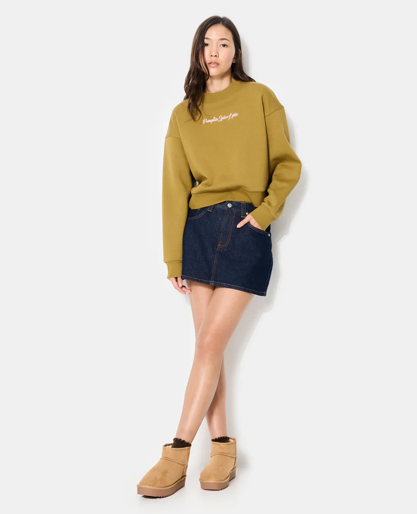 Pimkie Sweat col rond avec broderie poitrine