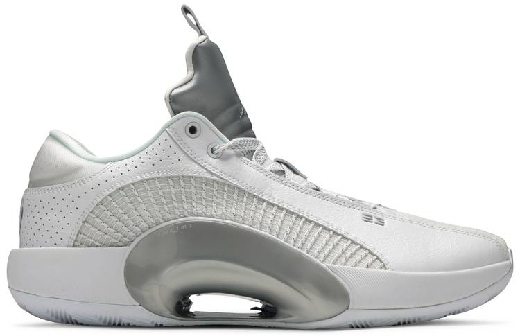 Air Jordan 35 Low PF  White Metallic Silver  CW2459-100 - Sneaker Replica Workshop