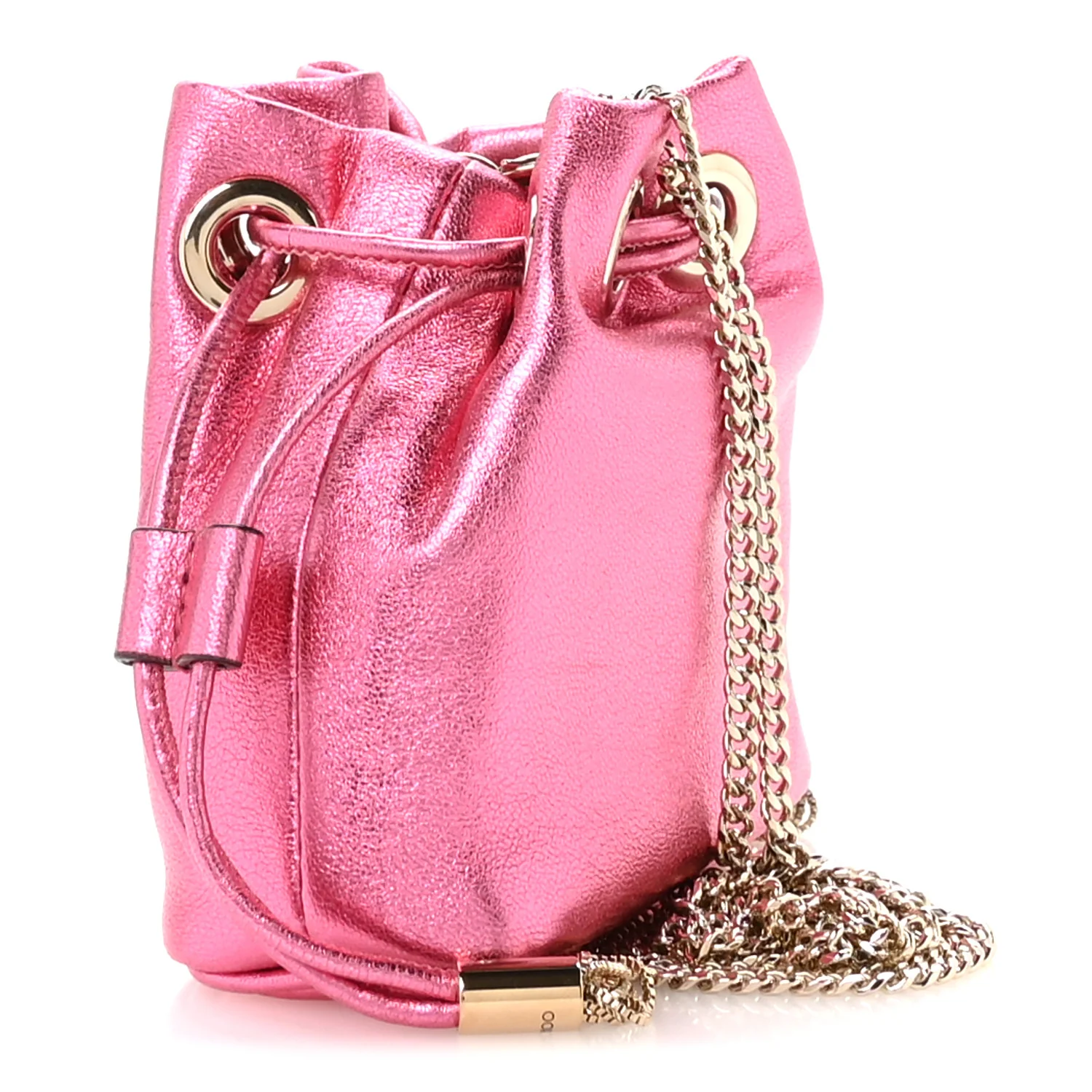 Metallic Nappa Mini Marcheline Shoulder Bag Peony - Top Club
