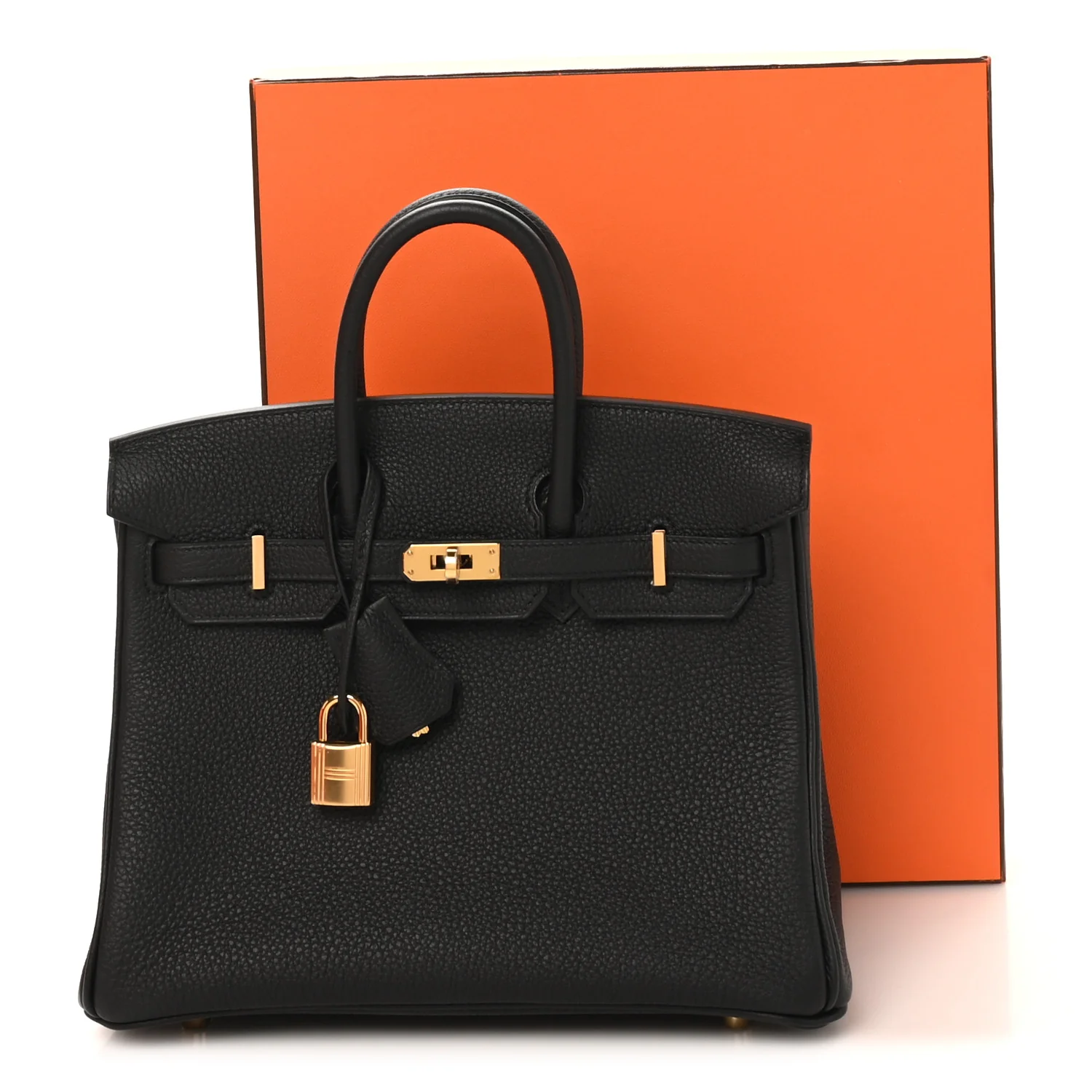 Togo Birkin 25 Black - Top Club