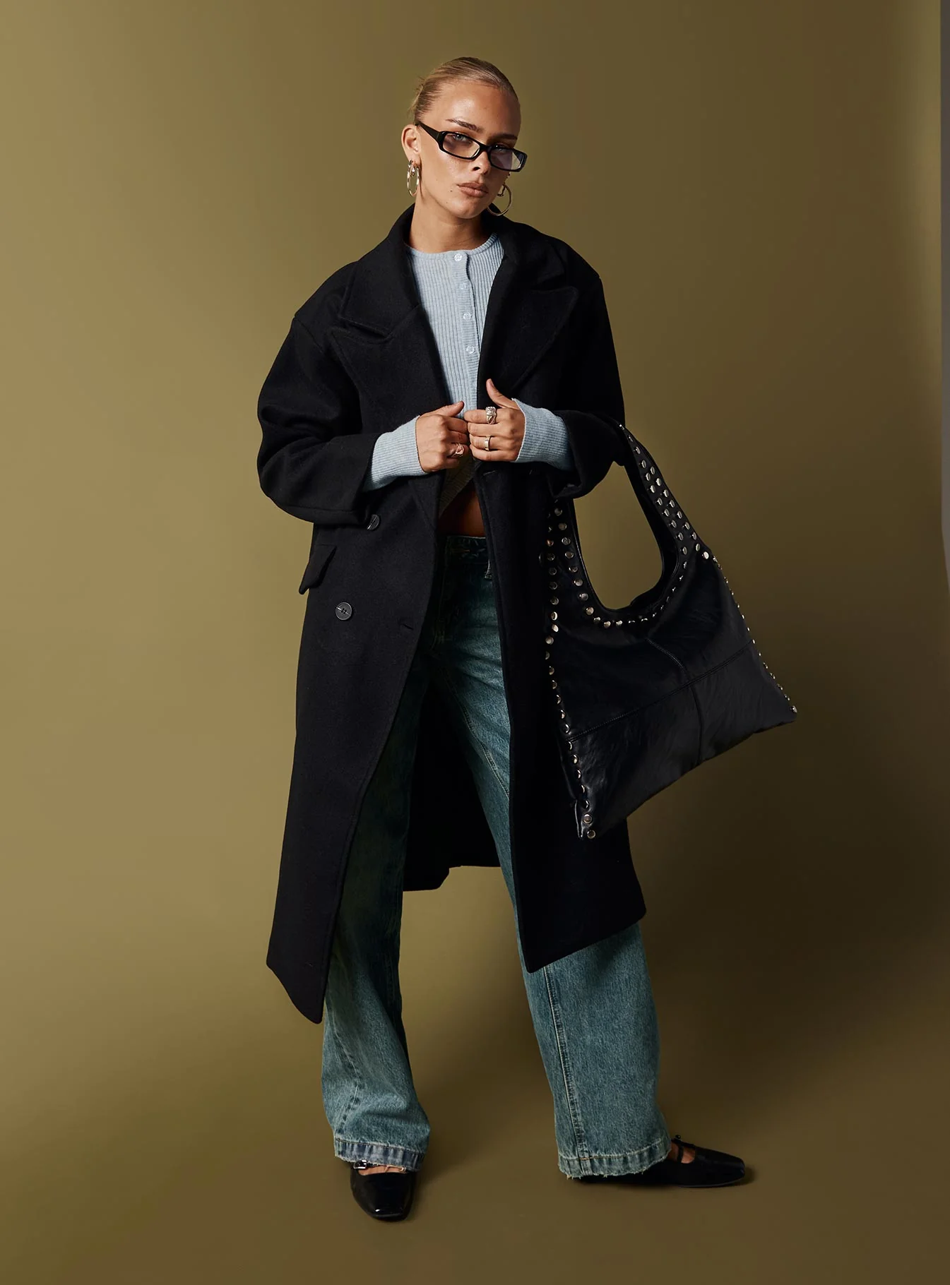 Inferno Longline Coat Black