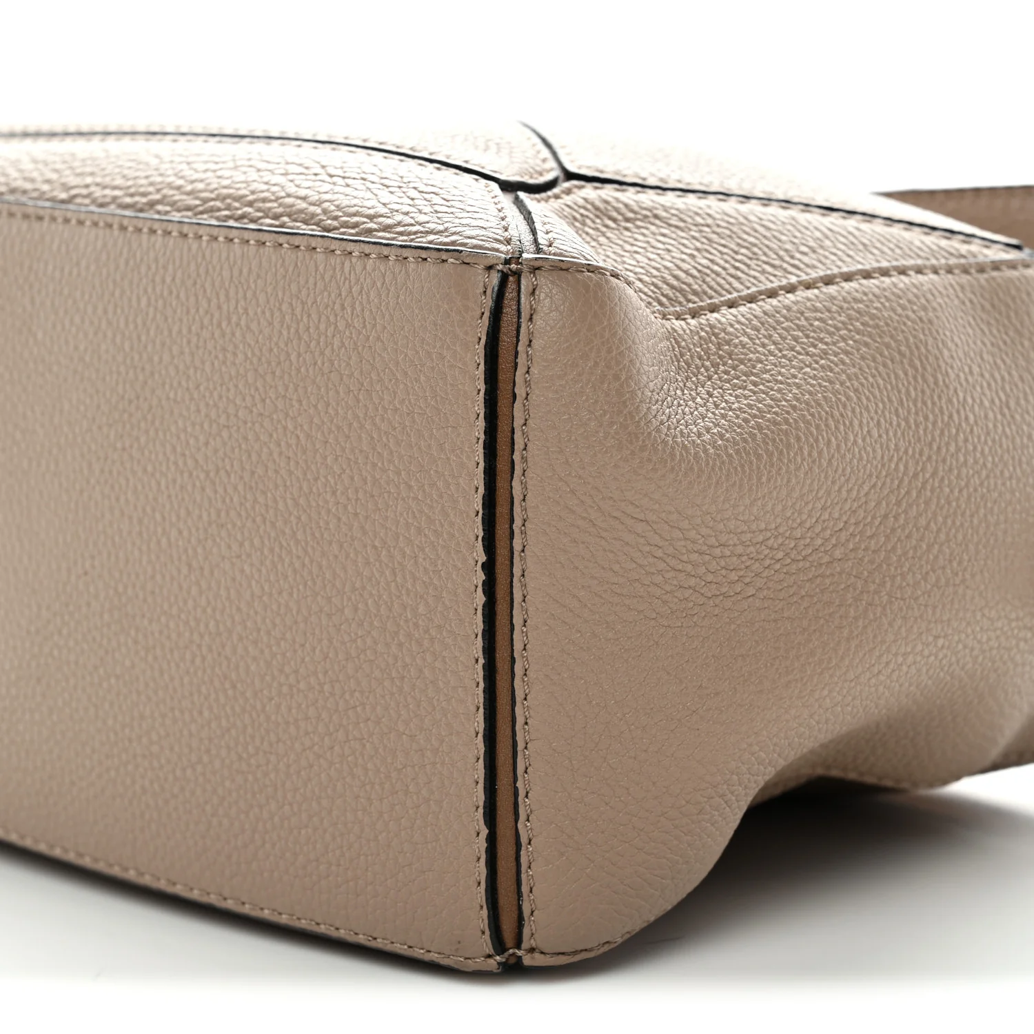 Grained Calfskin Small Puzzle Bag Sand Mink - Top Club