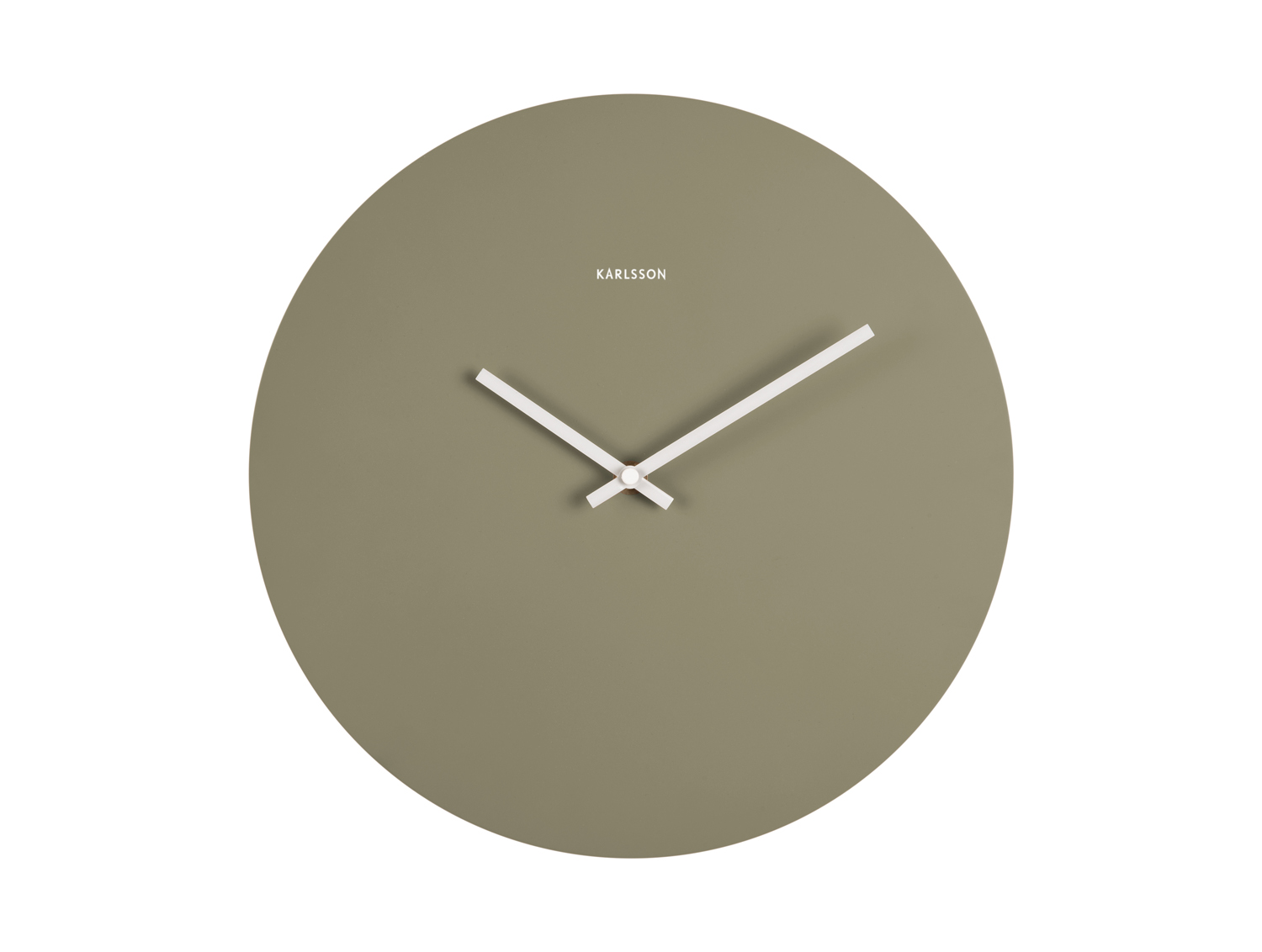 Wall clock Colour Splash brown