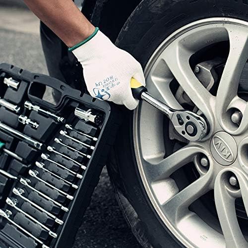 Chiavi 46Pcs Cassetta degli Attrezzi Set di Riparazione Moto per Auto Utensili manuali Servizio Domestico Kit Fai da Te Strumenti per Chiavi a Bussola