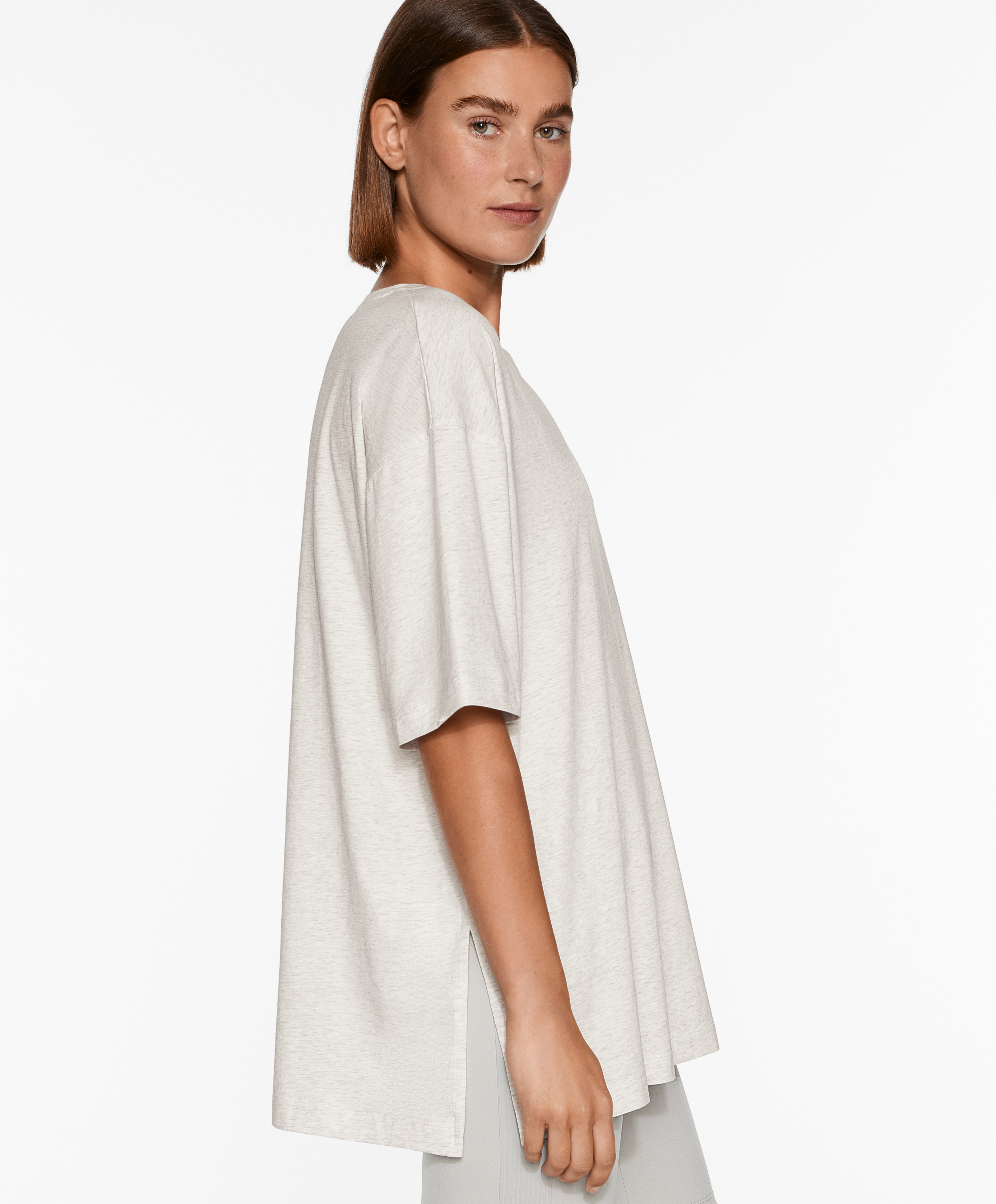 OYSHO Short sleeve cotton blend T-shirt