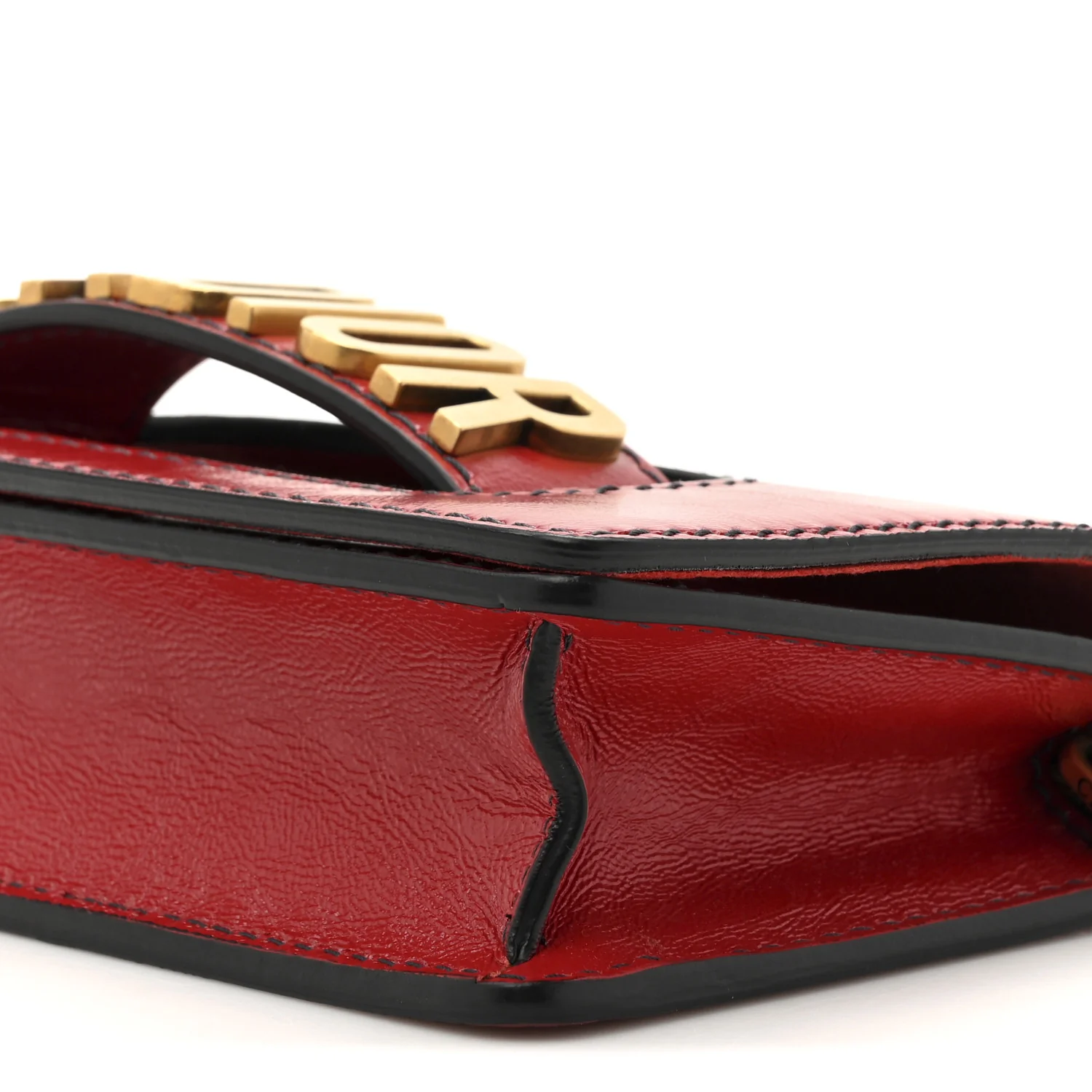 Calfskin J'Adior Chain Flap Bag Red - Top Club