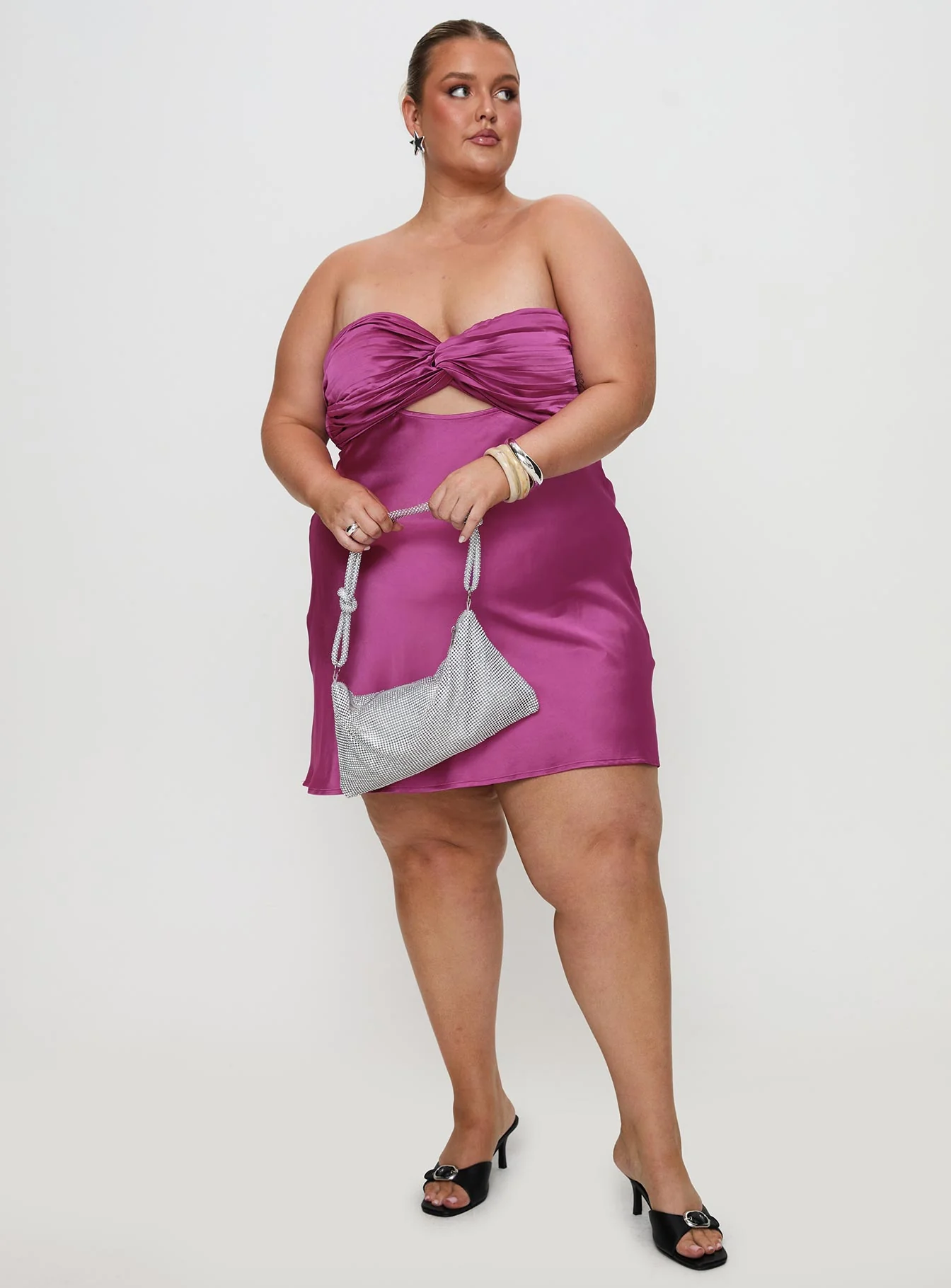 Faviola Mini Dress Purple Curve