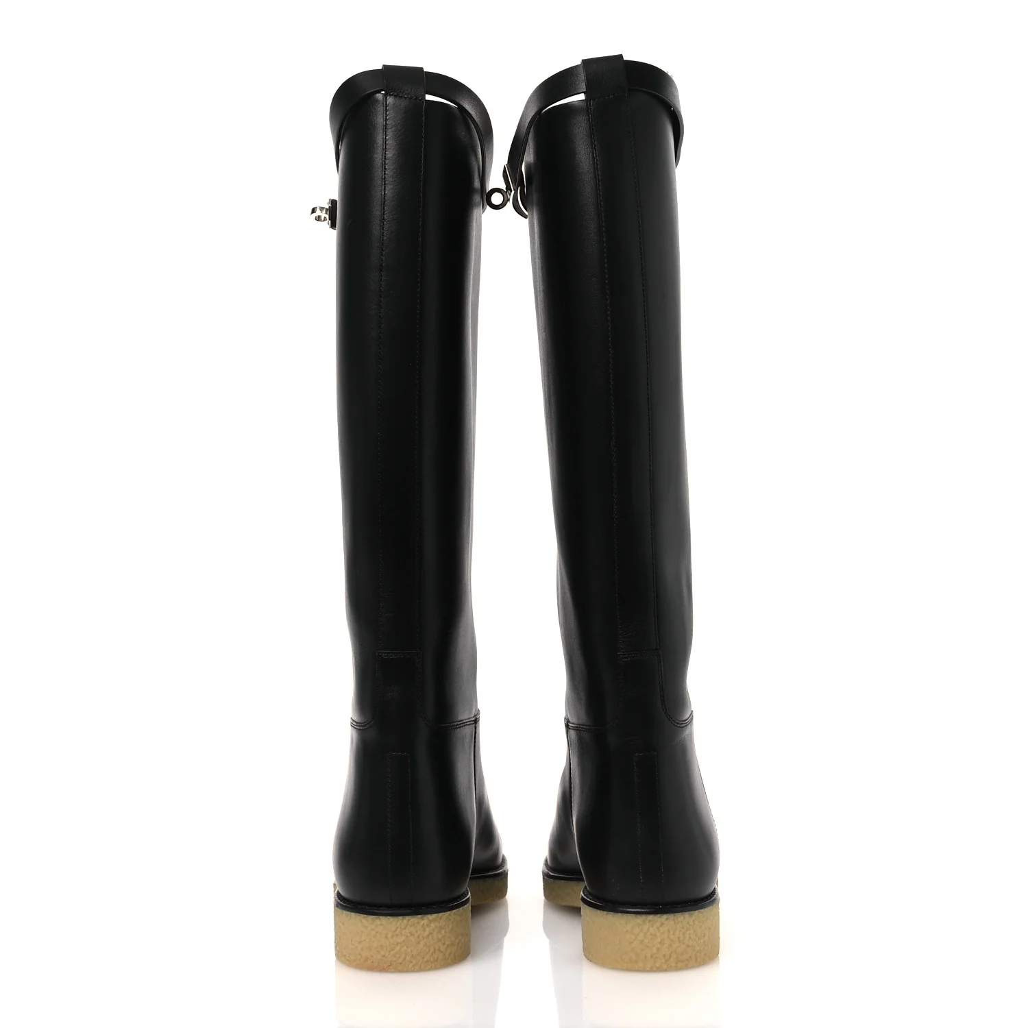 Calfskin Faustine Boots 38 Black - Top Club