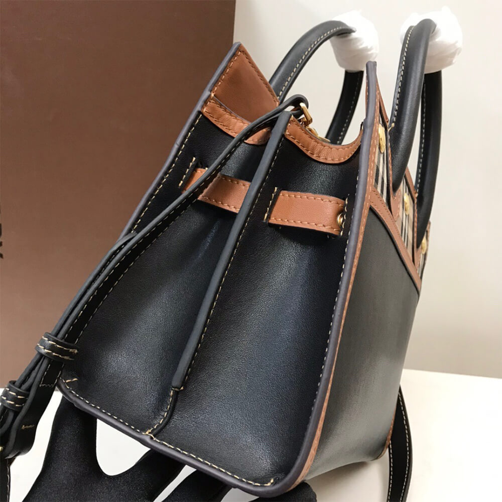 Mini Vintage Check Two Handle Title Bag - Top Club