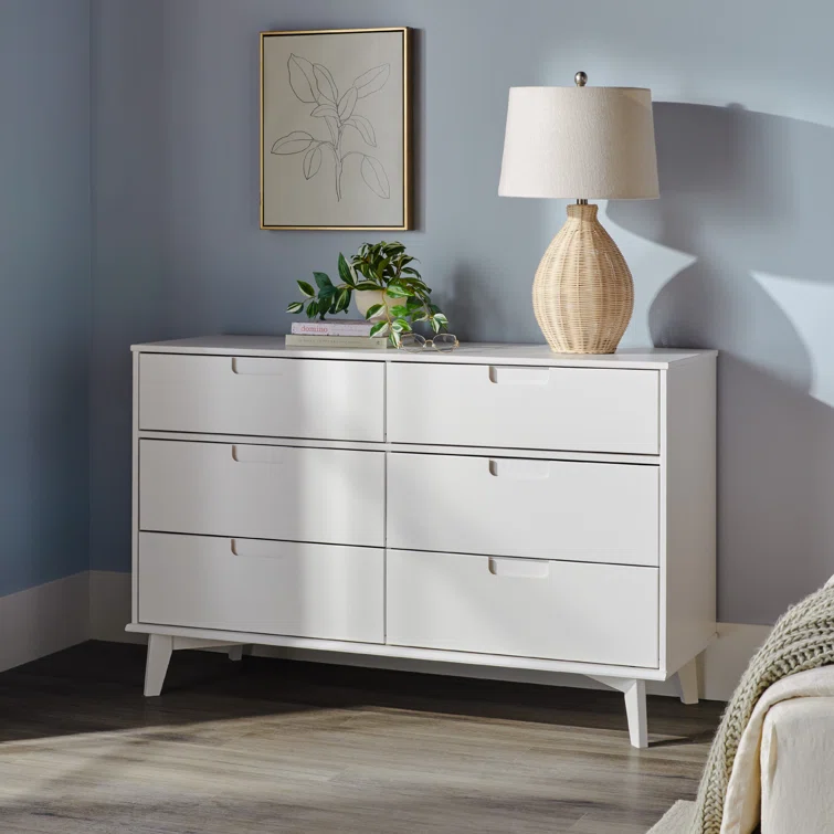 Yarber Groove 6 Drawer Double Dresser