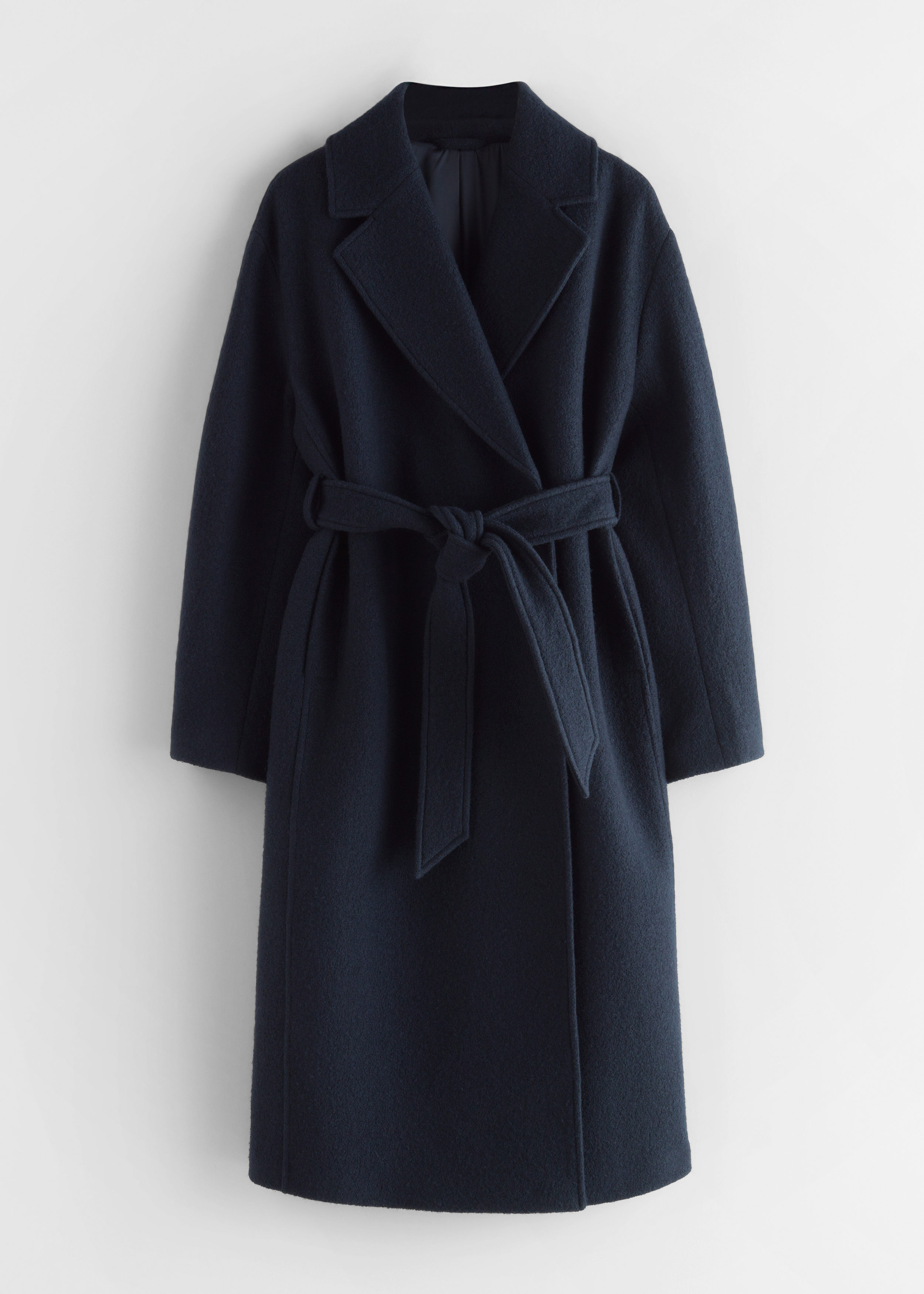 & Other Stories VOLUMINOUS BELTED WOOL COAT