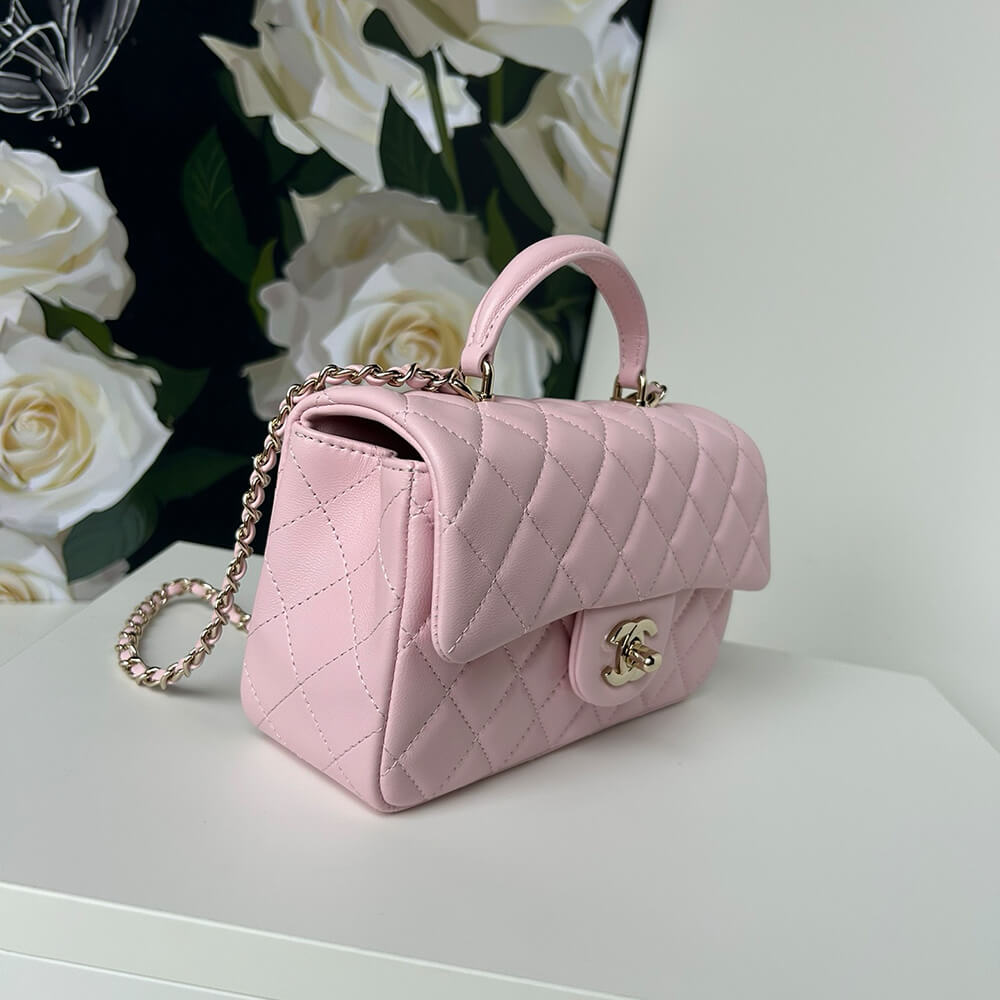 CHANEL Mini Classic Handbag With Top Handle - Top Club