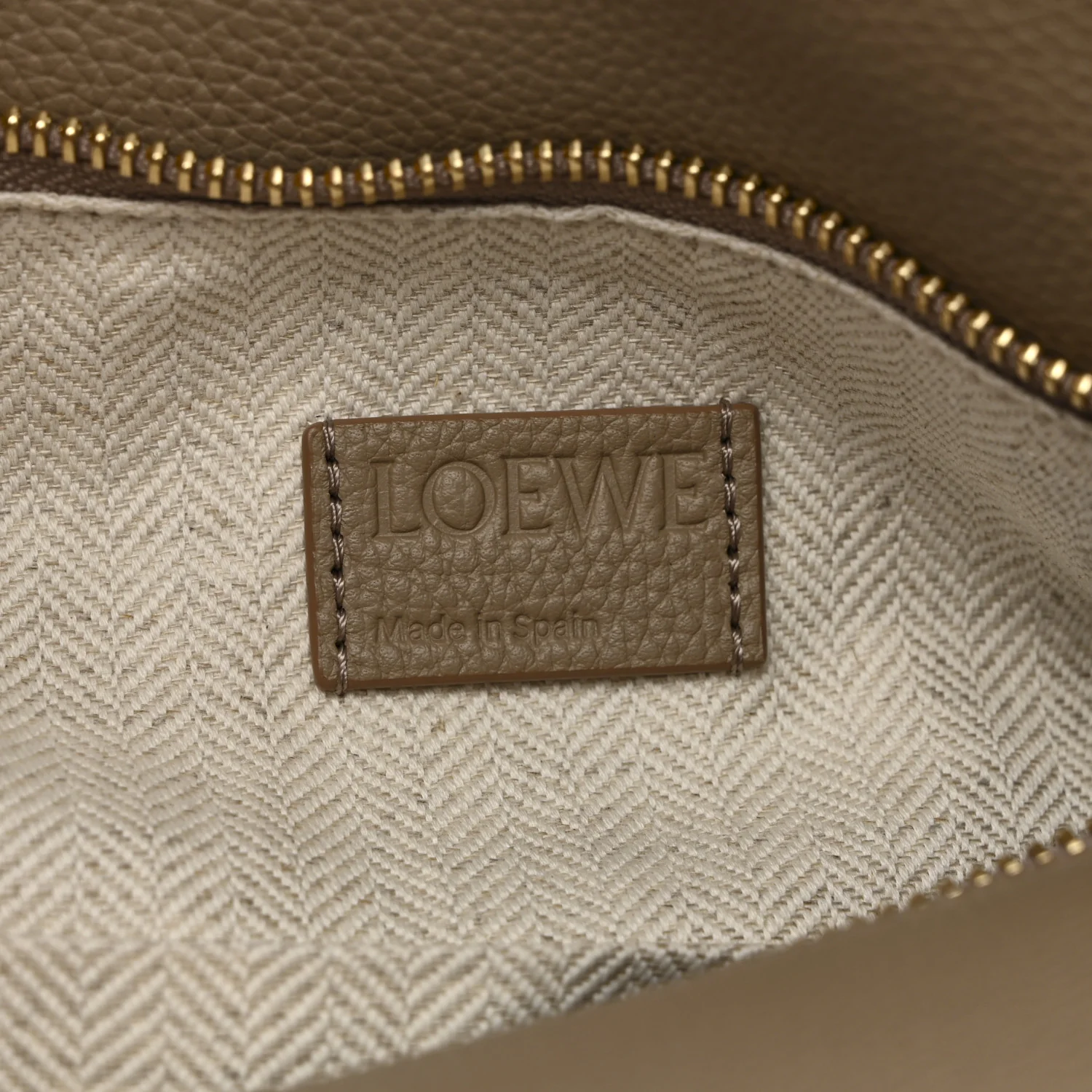 Grained Calfskin Small Puzzle Edge Bag Sand - Top Club