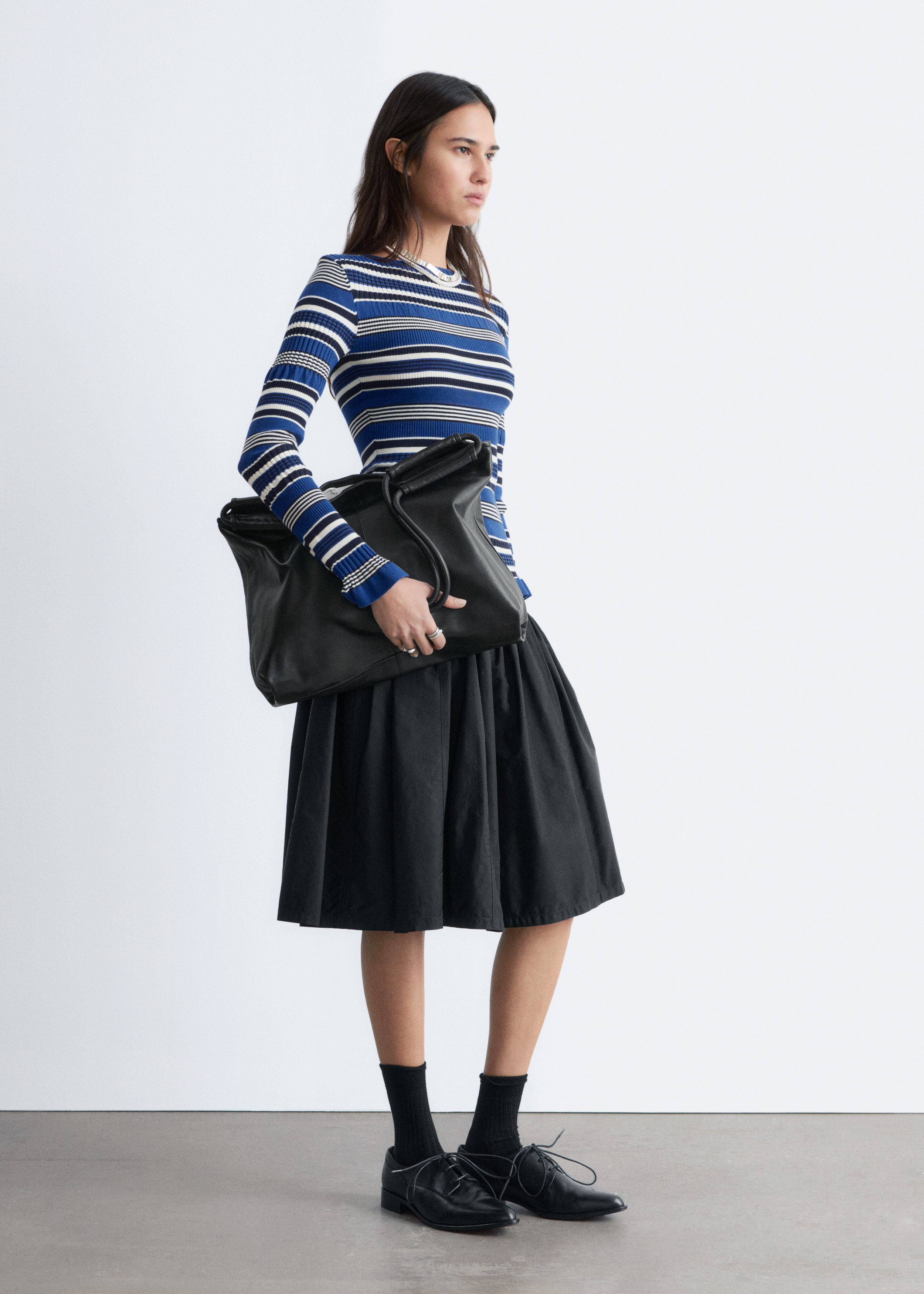 & Other Stories LONG-SLEEVE RIBBED TOP