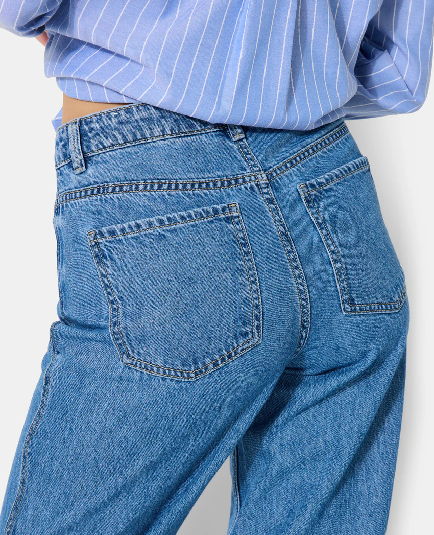 Pimkie Jean wide avec jeu de surpiqûres zig-zag