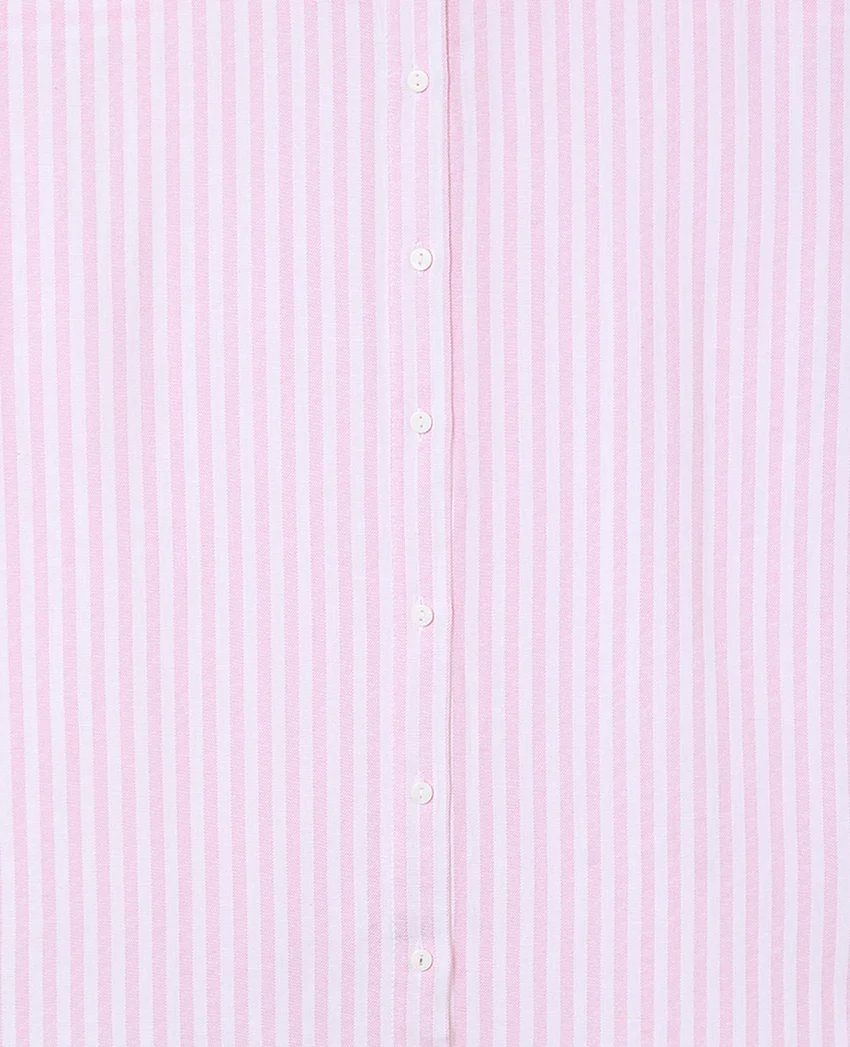 Pimkie Chemise oversize rayée avec lin