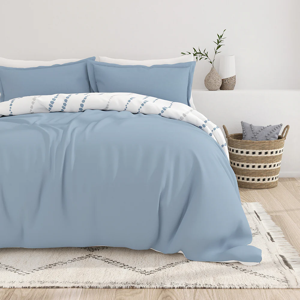 Urban Vibe Pattern 3-Piece Reversible Duvet Cover Set