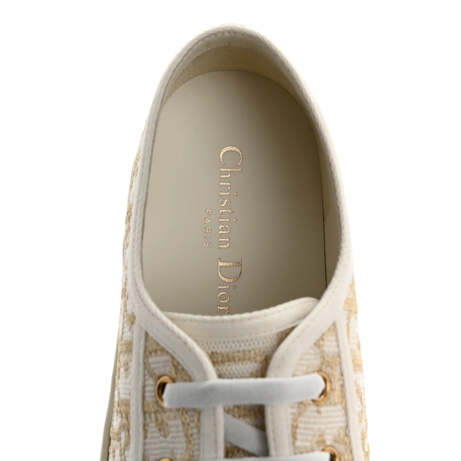 Canvas Oblique Walk'N'Dior Low Top Sneakers 41 Pale Gold - Top Club