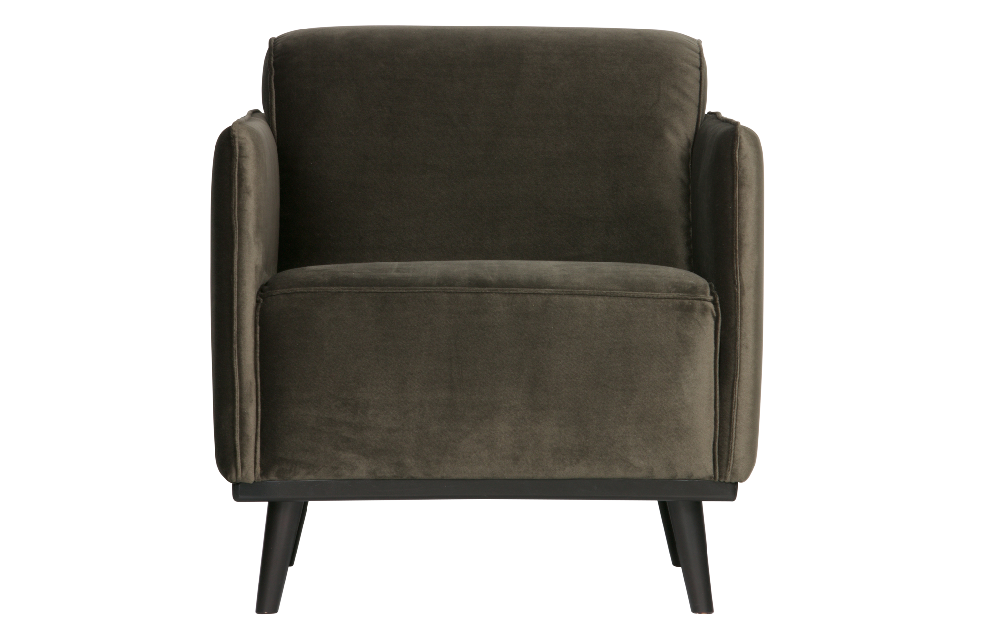 Fauteuil Statement met arm fluweel - Warm Groen