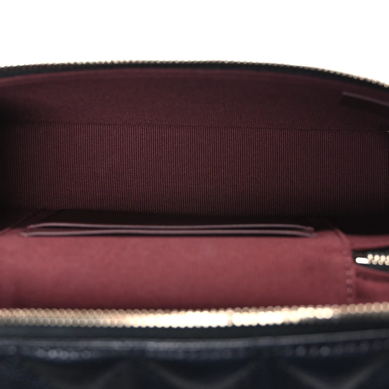 Caviar Quilted Top Handle Slim Vanity With Chain Black - Top Club