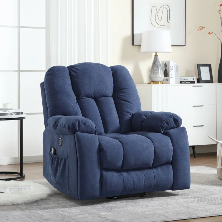 41'' Oversized Power Lift Chair - Heated Massage Electric Recliner with Super Soft Padding