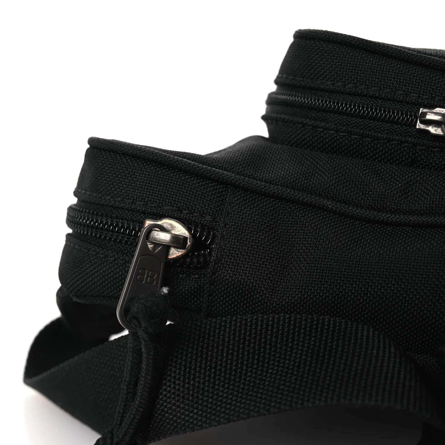 Nylon Logo Explorer Crossbody Messenger Bag Black - Top Club