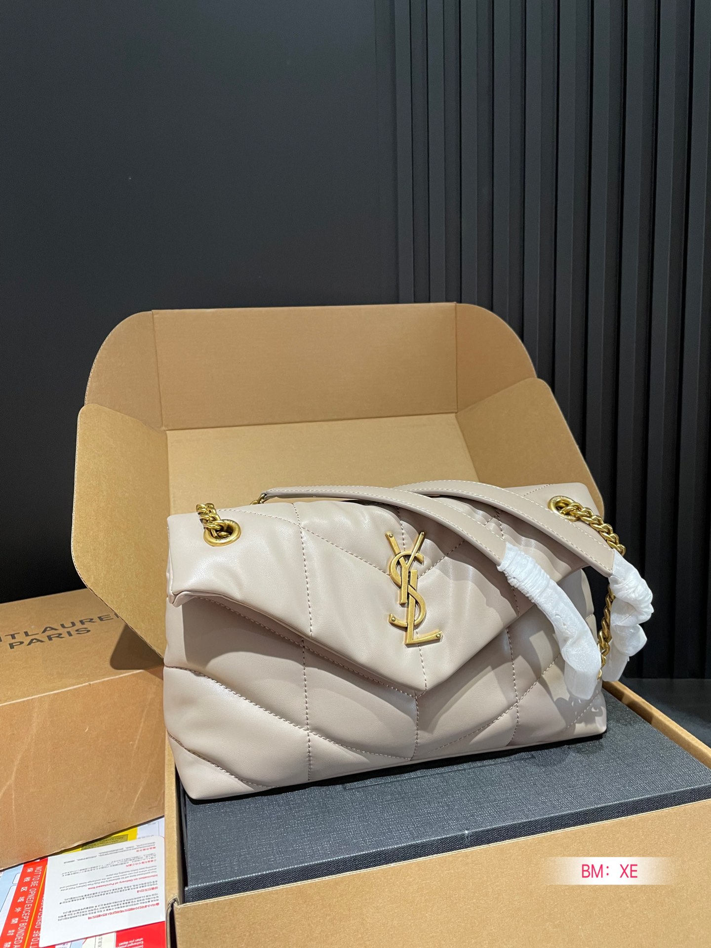 Y PUFFER SMALL SIZE BAG IN QUILTED LAMBSKIN Size: 28*17 CM - Top Club