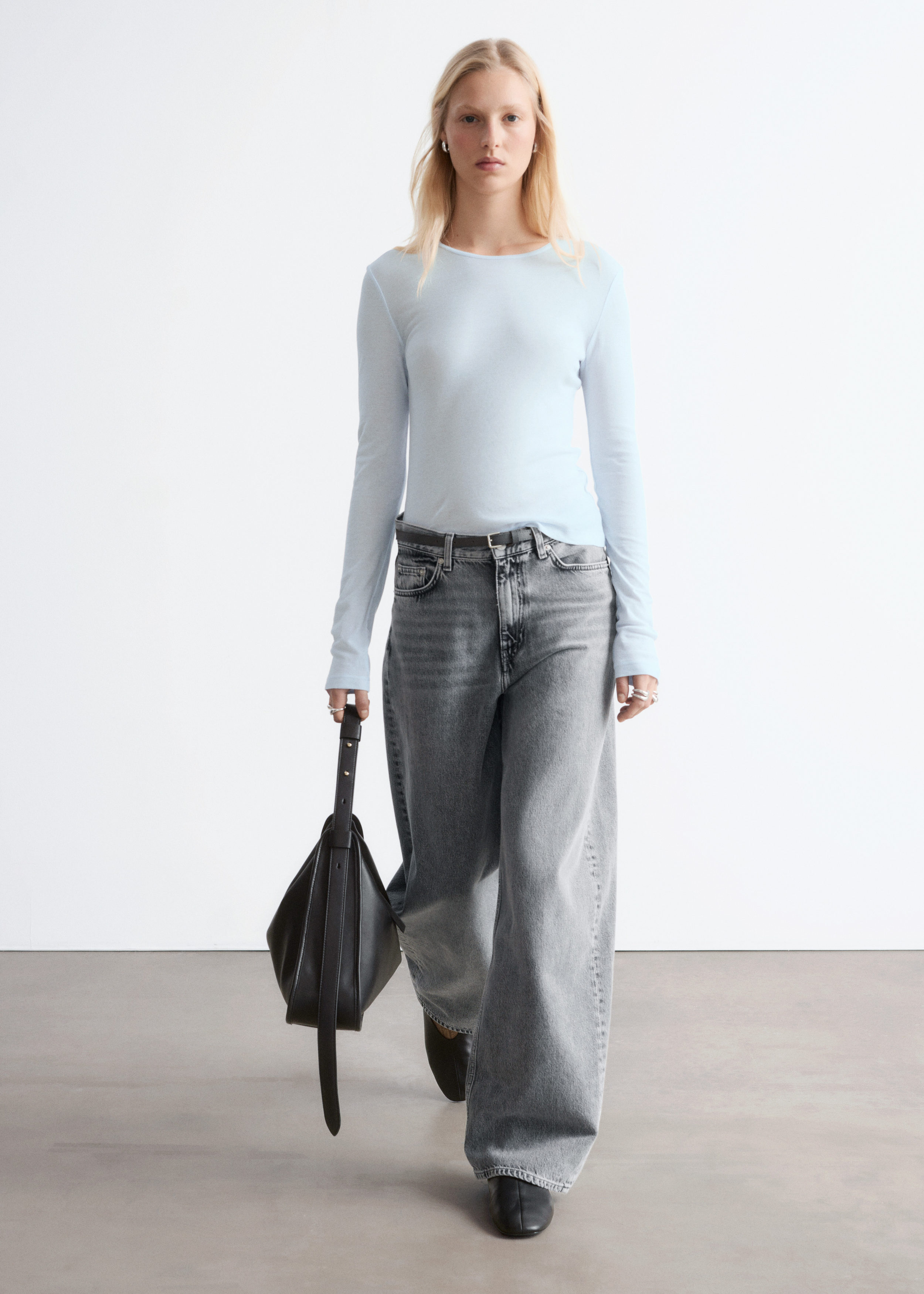 & Other Stories SHEER LONG-SLEEVE TOP