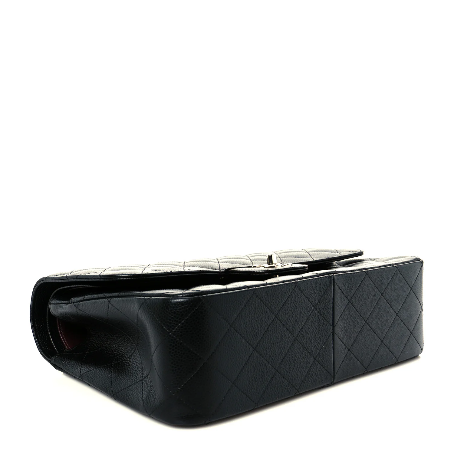 Caviar Quilted Jumbo Double Flap Black - Top Club