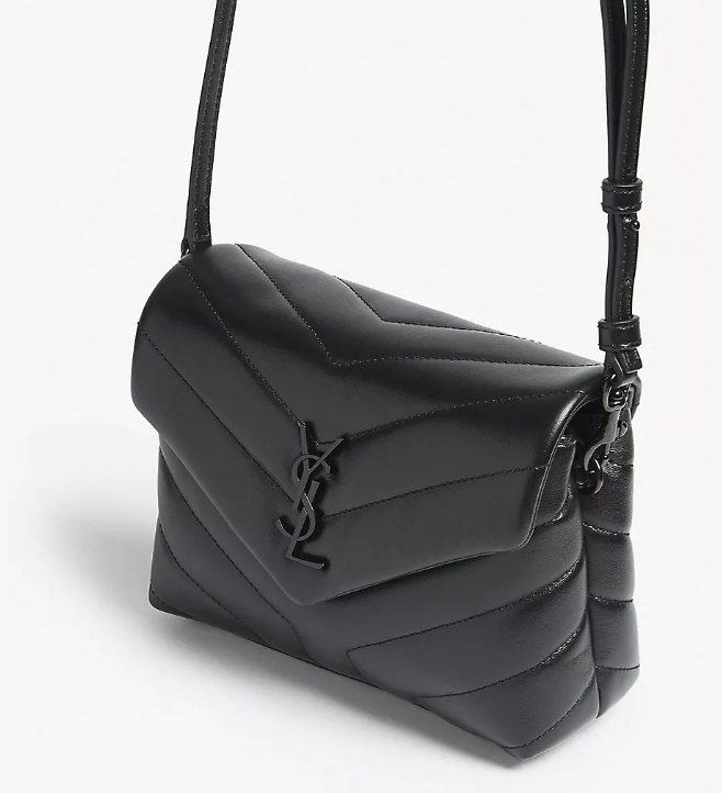 Y small Toy Loulou Leather Crossbody Bag �C Black - Top Club