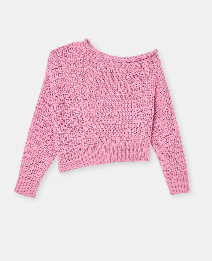 Pimkie Pull asymétrique en maille ajourée