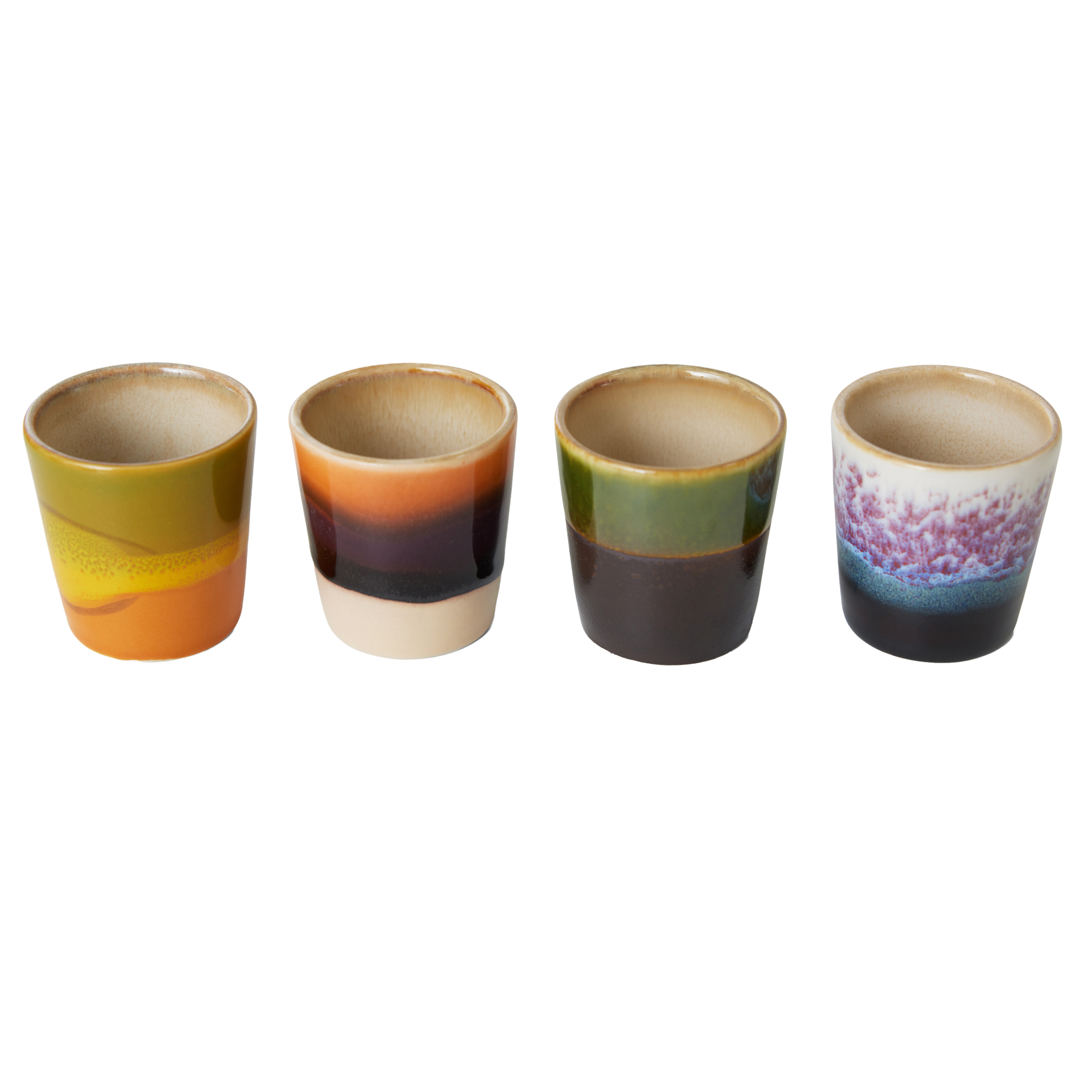 Servies 70's Ceramics Eierdopje Island - set van 4