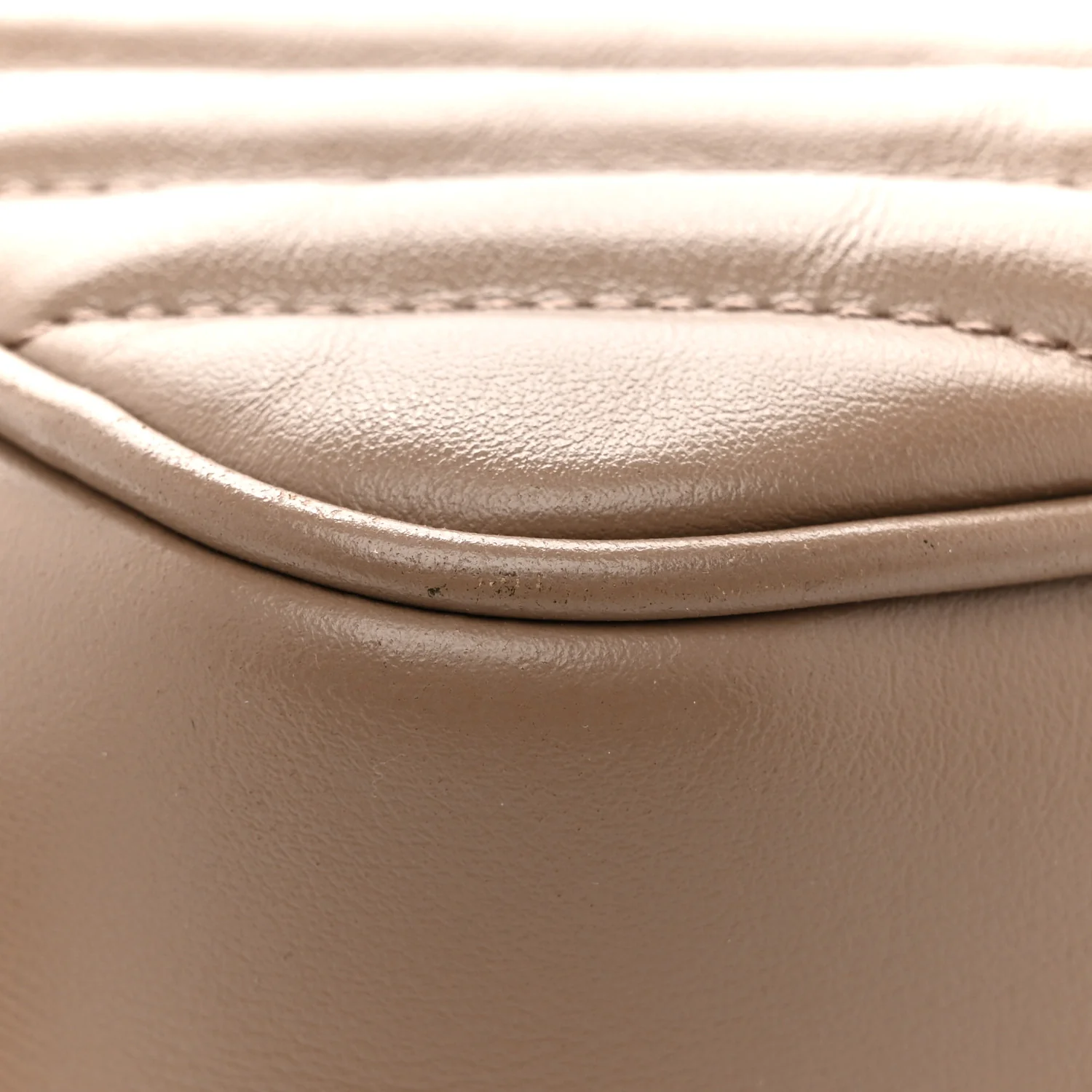 Calfskin Matelasse Monogram Lou Camera Bag Dark Beige - Top Club