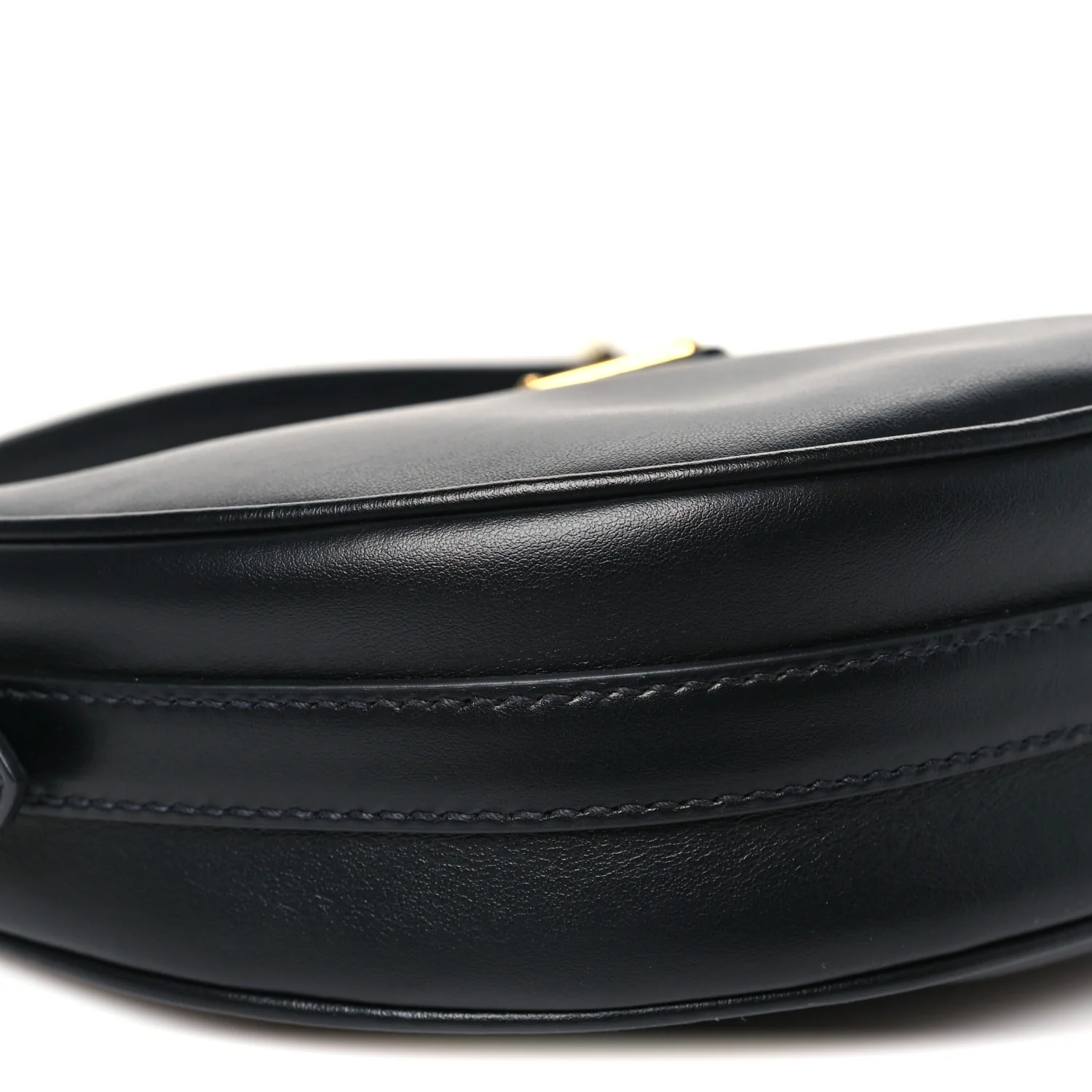 Soft Calfskin Arque Shoulder Bag Black - Top Club