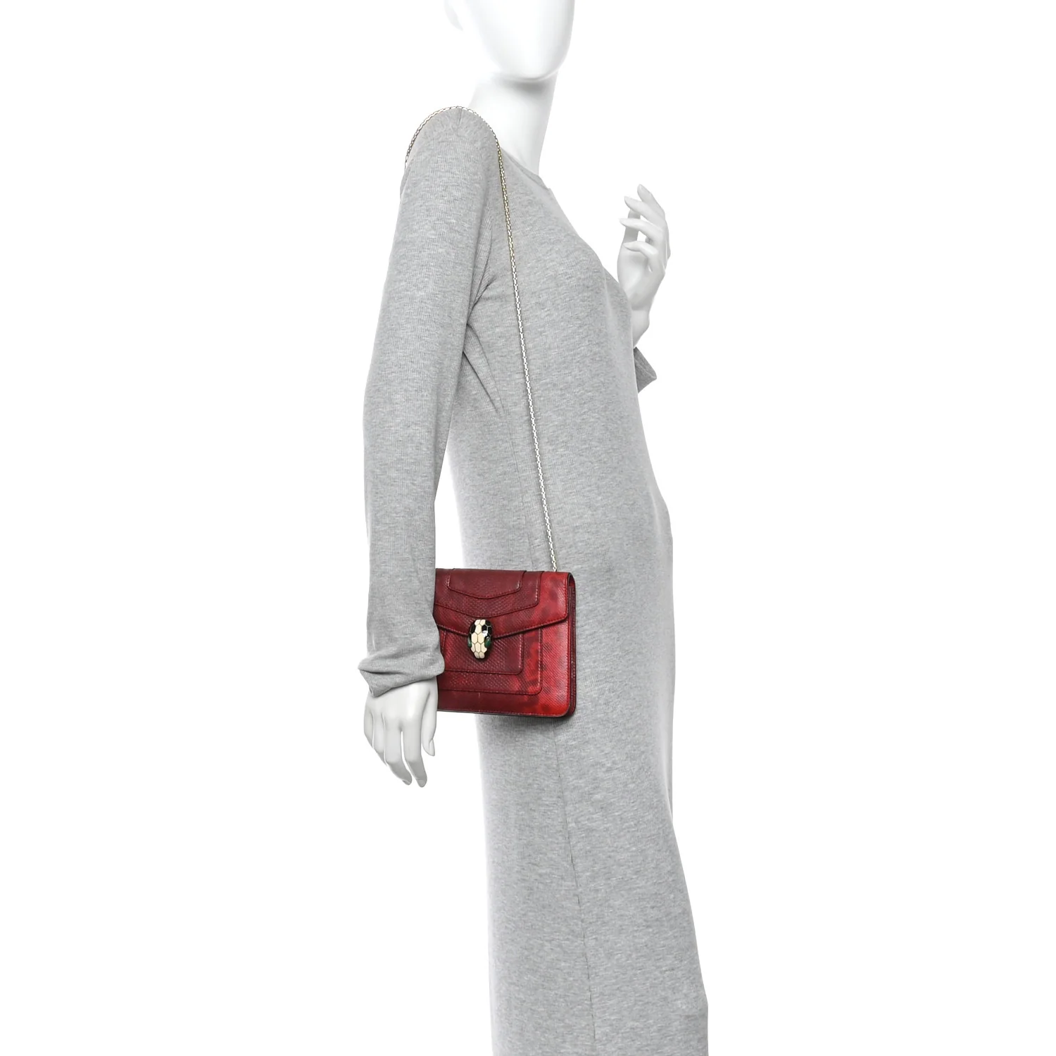 Karung Serpenti Forever Crossbody Red
