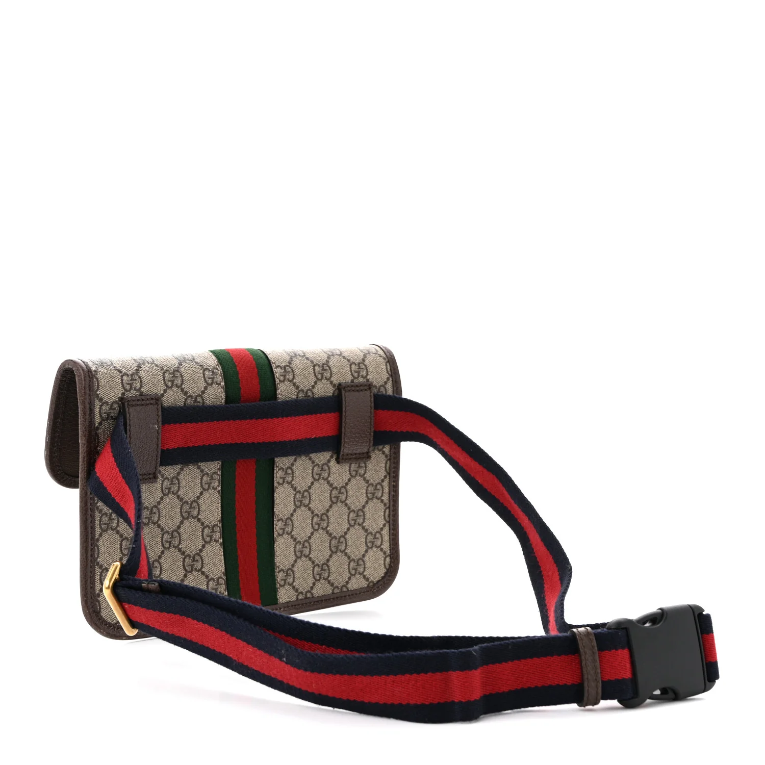 GG Supreme Monogram Web Small Ophidia Belt Bag Brown - Top Club