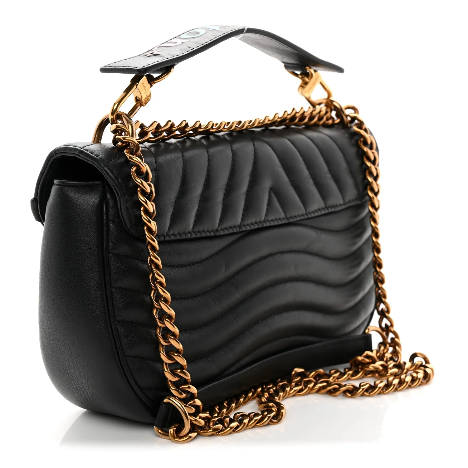 Calfskin New Wave Chain MM Black - Top Club